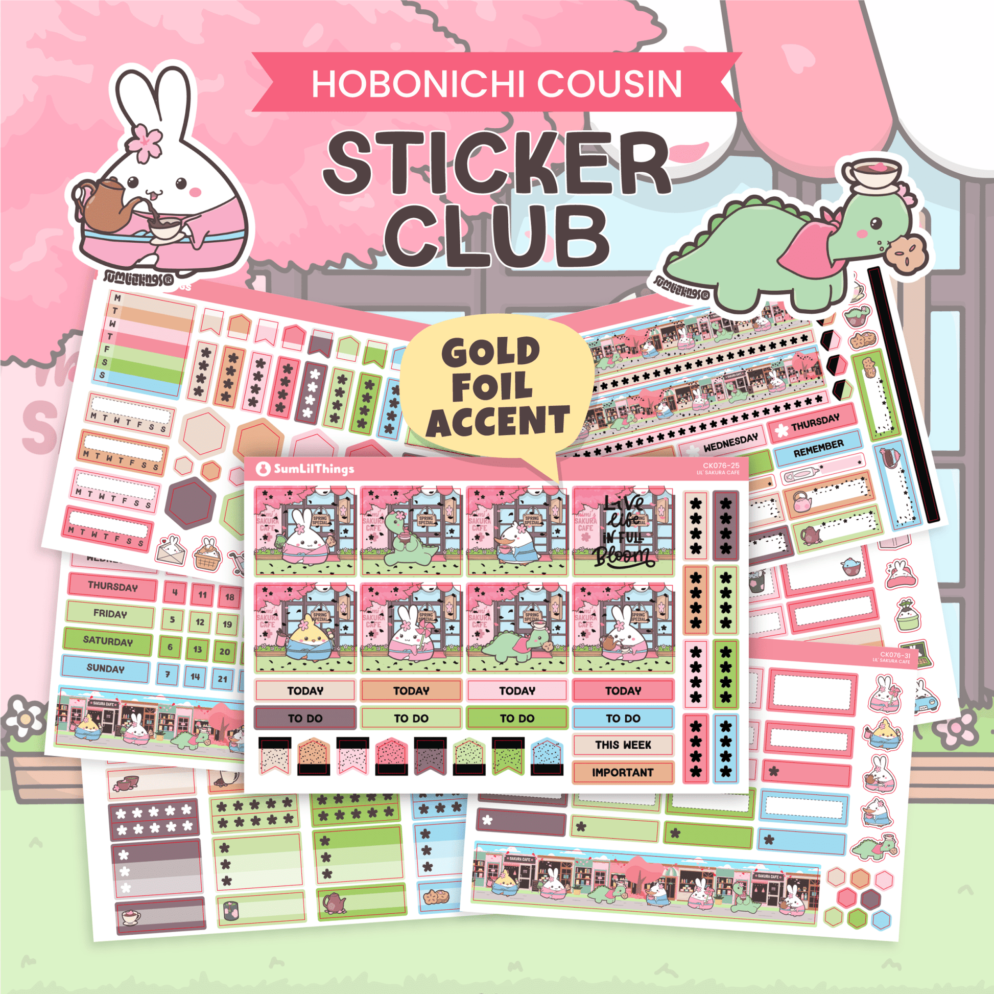 SLT Hobonichi COUSIN Sticker Subscription (Bi - Monthly Plan) - SumLilThings