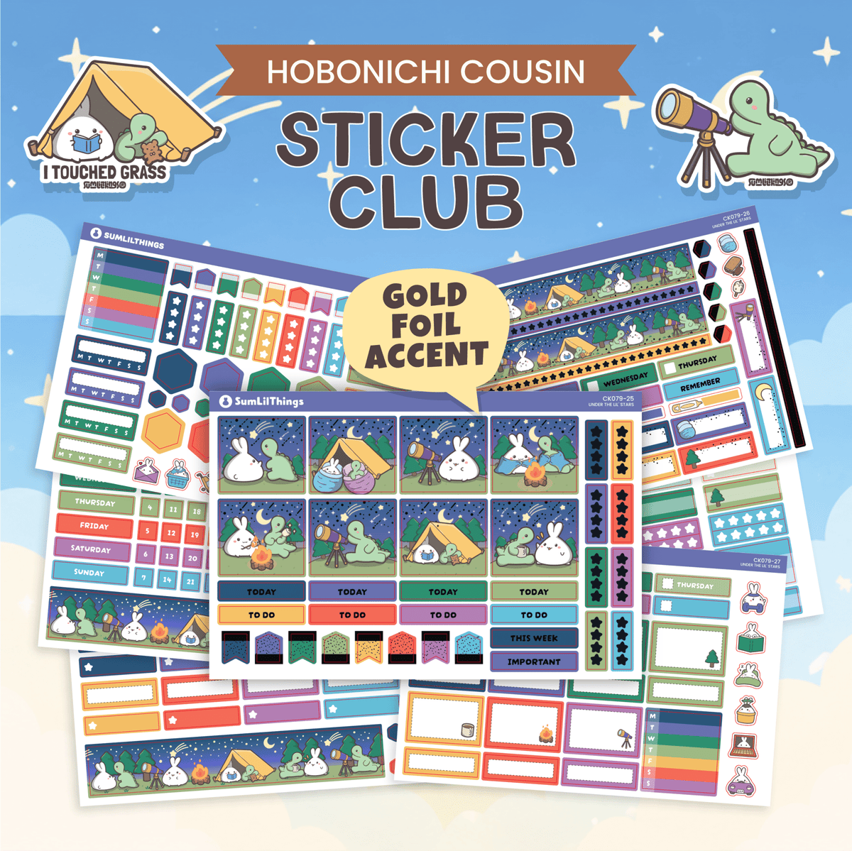 SLT Hobonichi COUSIN Sticker Subscription (Bi-Monthly Plan) - SumLilThings
