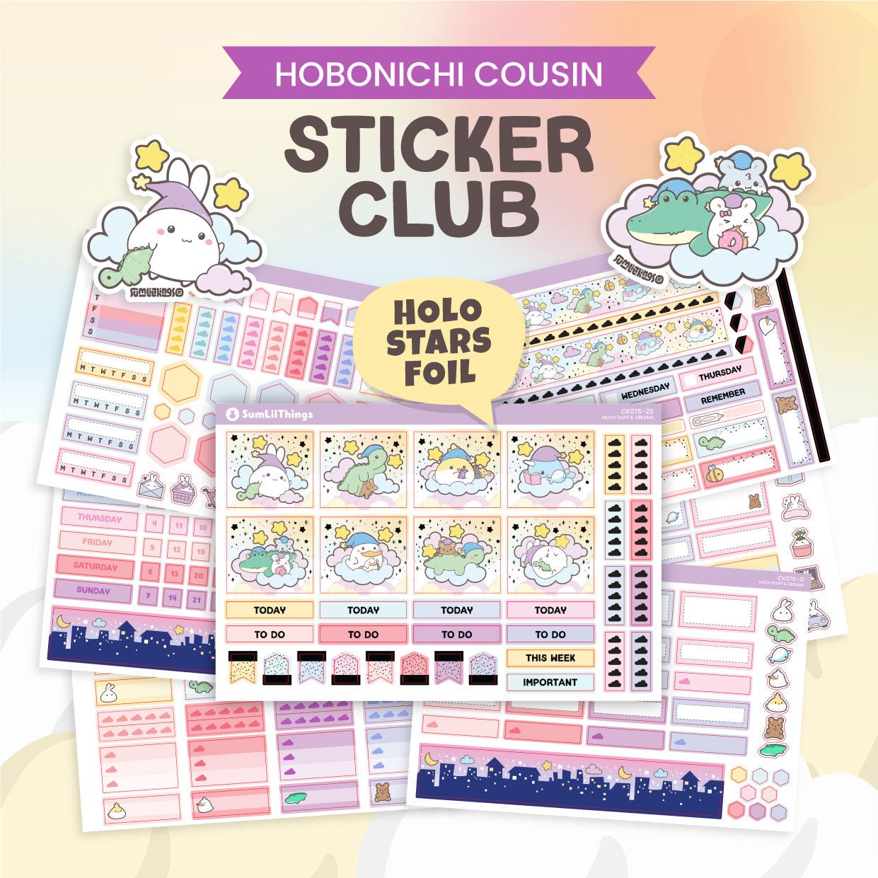 SLT Hobonichi COUSIN Sticker Subscription (Bi - Monthly Plan) - SumLilThings