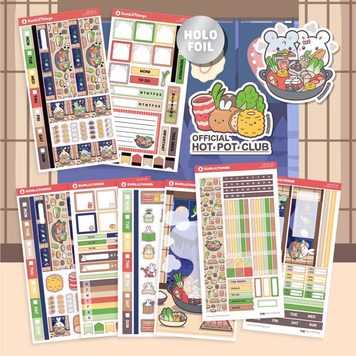 SLT Hobonichi WEEKS Sticker Subscription (3 - Month Plan) - SumLilThings