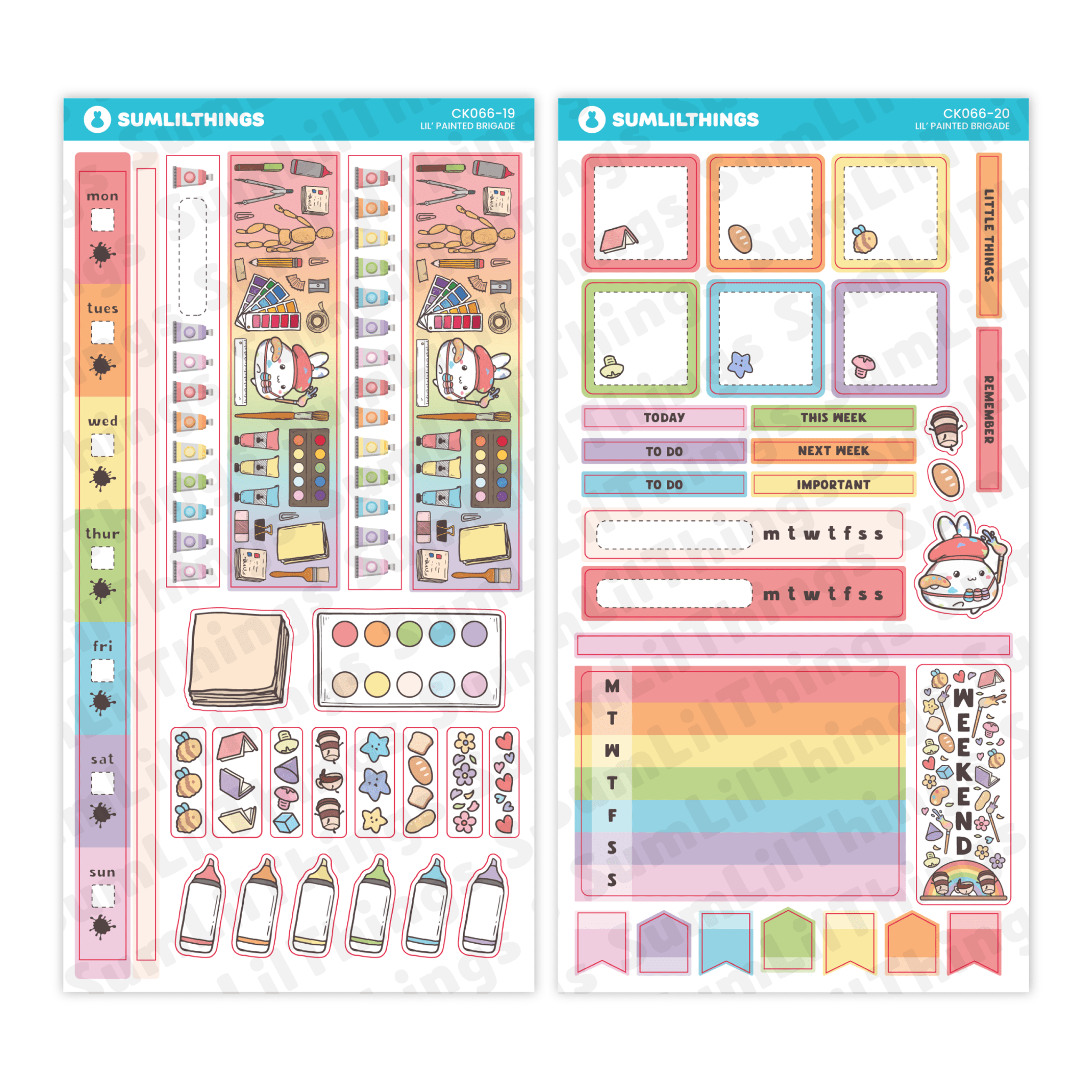 SLT Hobonichi WEEKS Sticker Subscription (3 - Month Plan) - SumLilThings