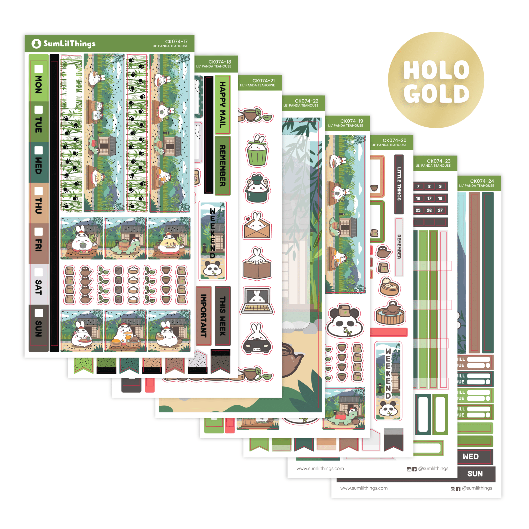 SLT Hobonichi WEEKS Sticker Subscription (3 - Month Plan) - SumLilThings