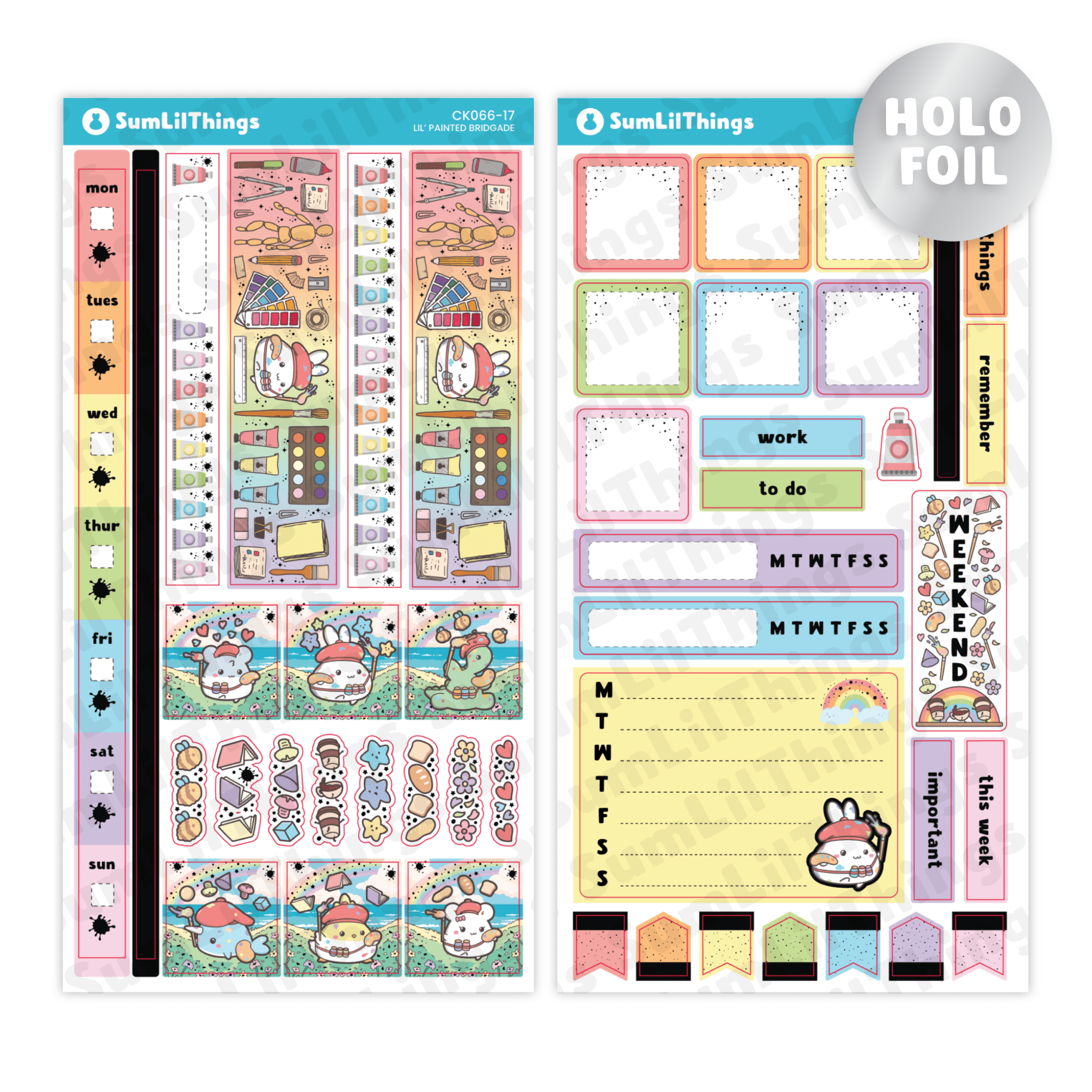 SLT Hobonichi WEEKS Sticker Subscription (3 - Month Plan) - SumLilThings