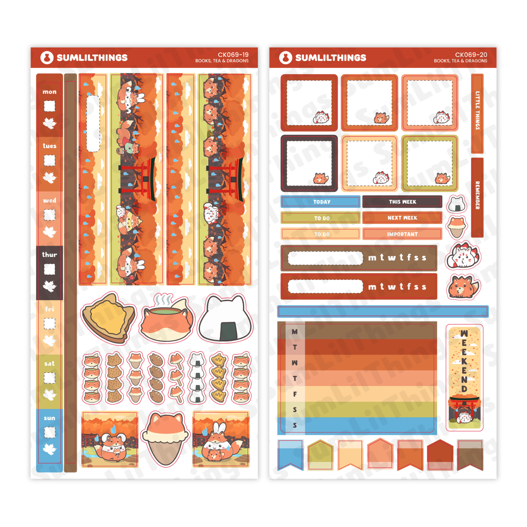 SLT Hobonichi WEEKS Sticker Subscription (3 - Month Plan) - SumLilThings