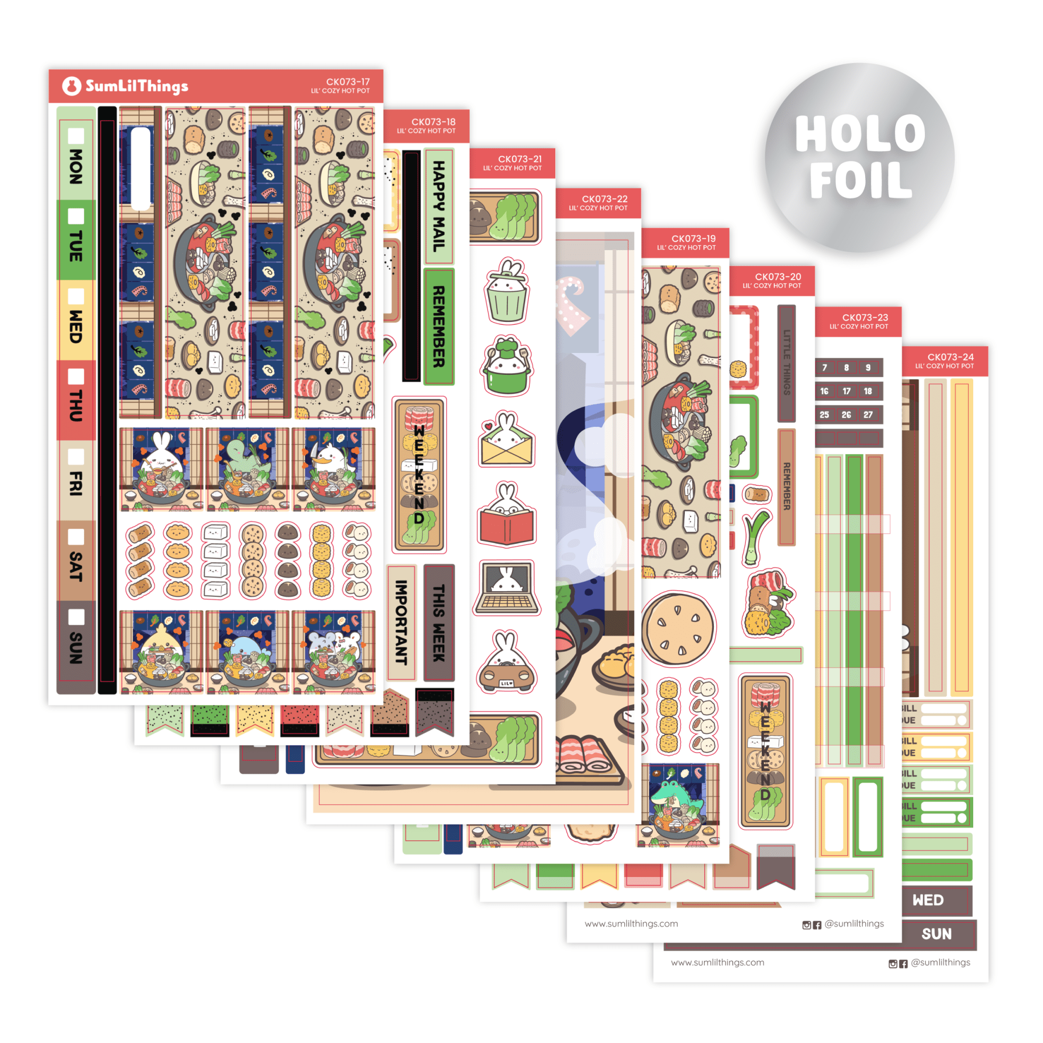 SLT Hobonichi WEEKS Sticker Subscription (3 - Month Plan) - SumLilThings