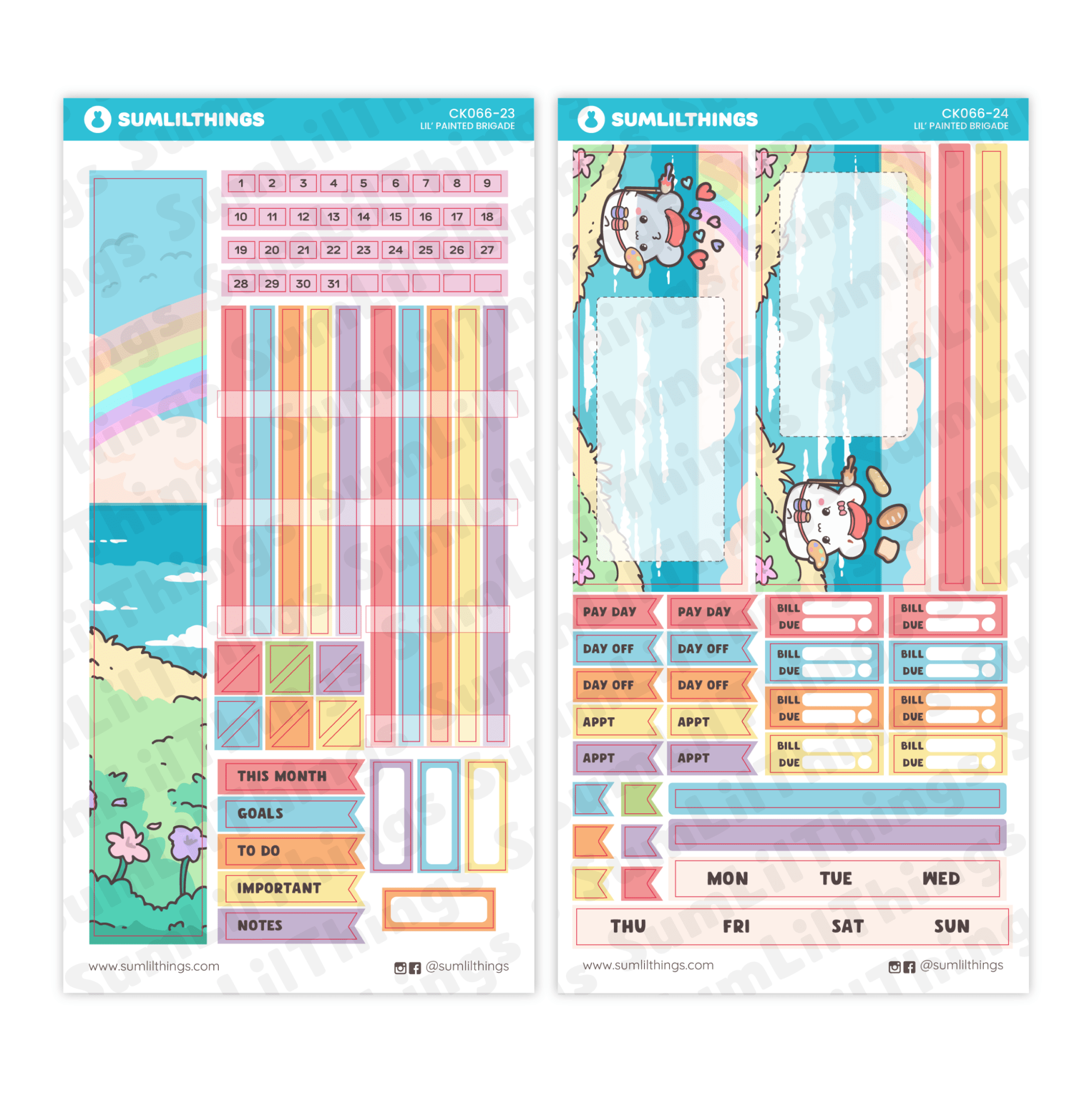 SLT Hobonichi WEEKS Sticker Subscription (3 - Month Plan) - SumLilThings