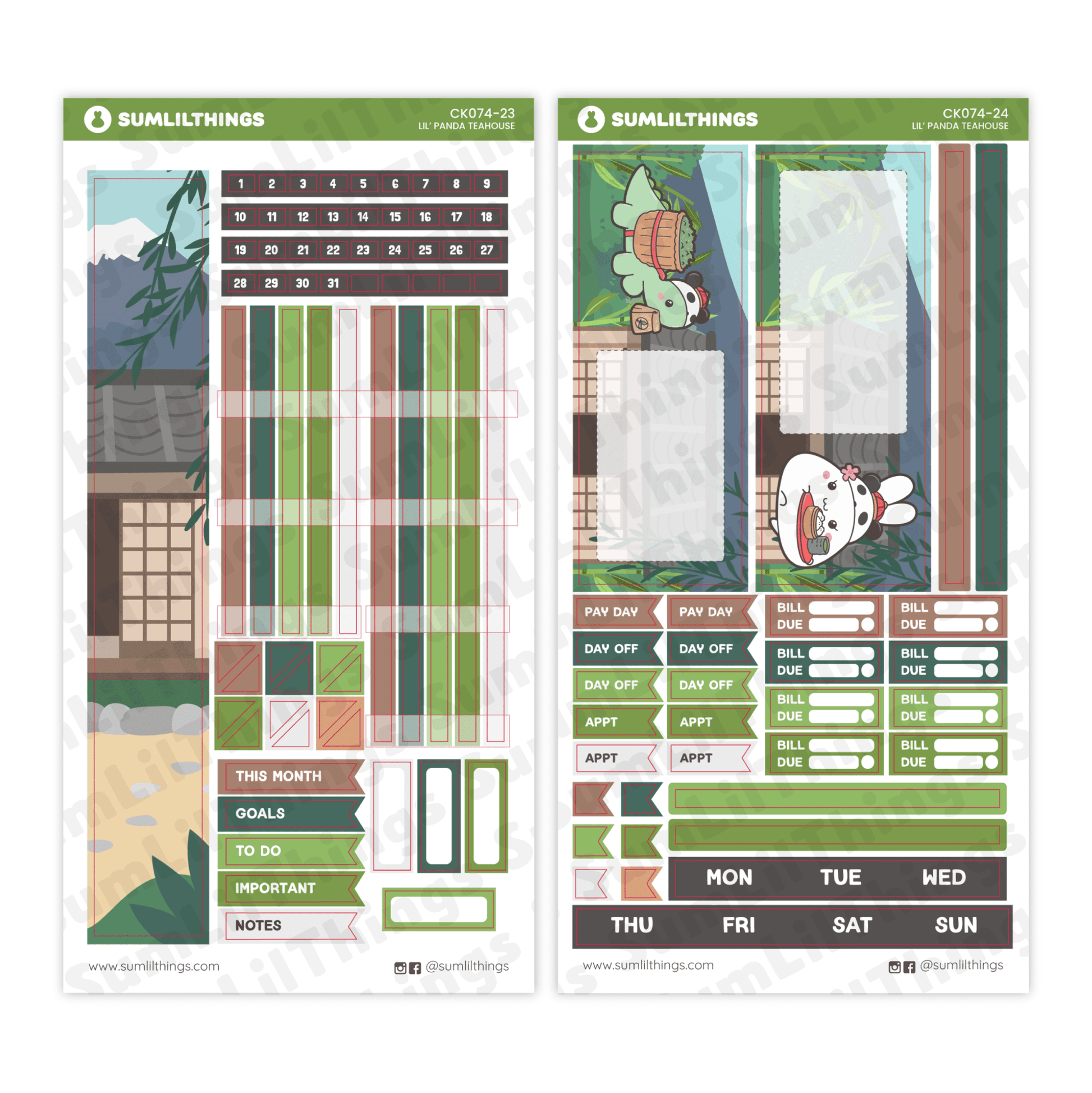 SLT Hobonichi WEEKS Sticker Subscription (3 - Month Plan) - SumLilThings