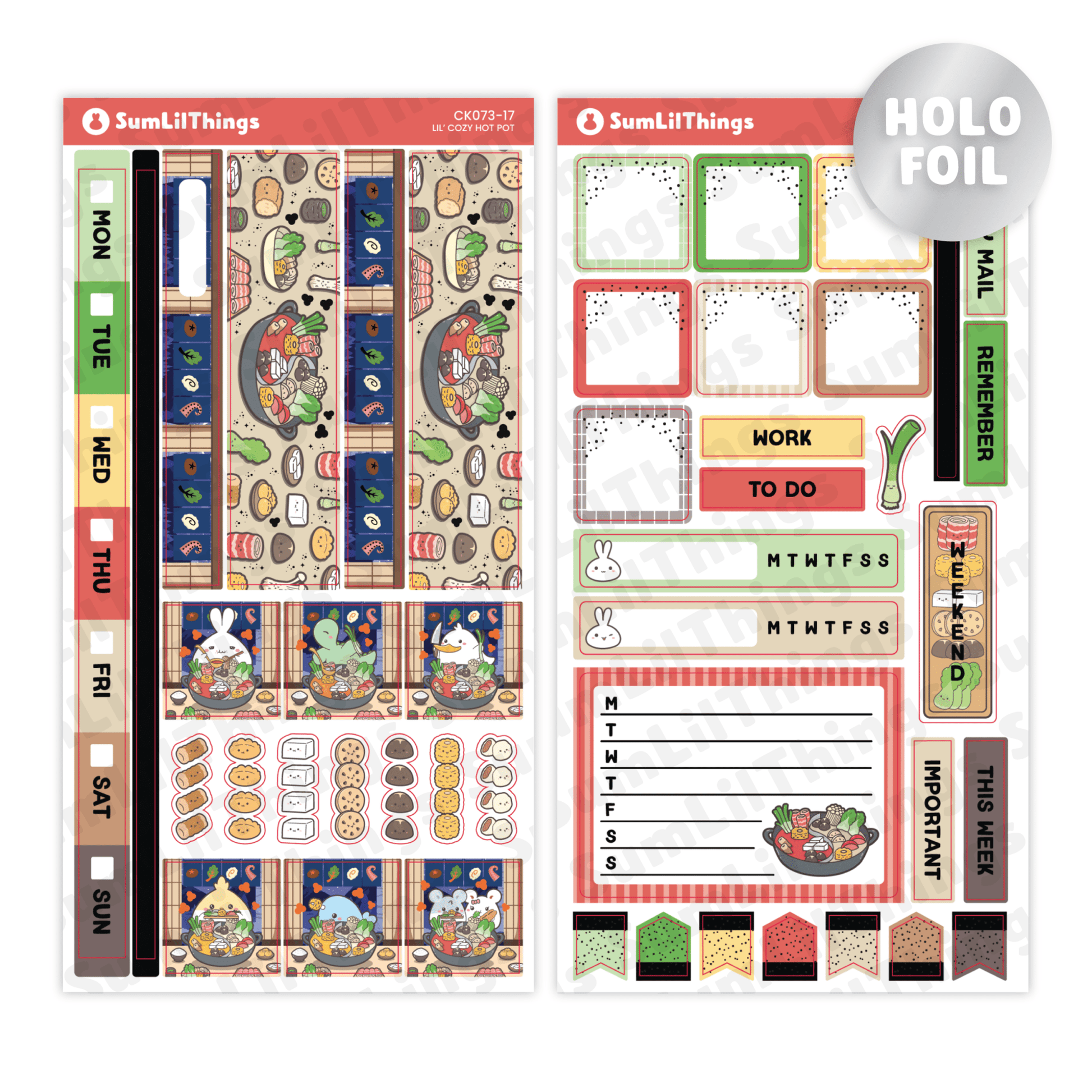 SLT Hobonichi WEEKS Sticker Subscription (3 - Month Plan) - SumLilThings