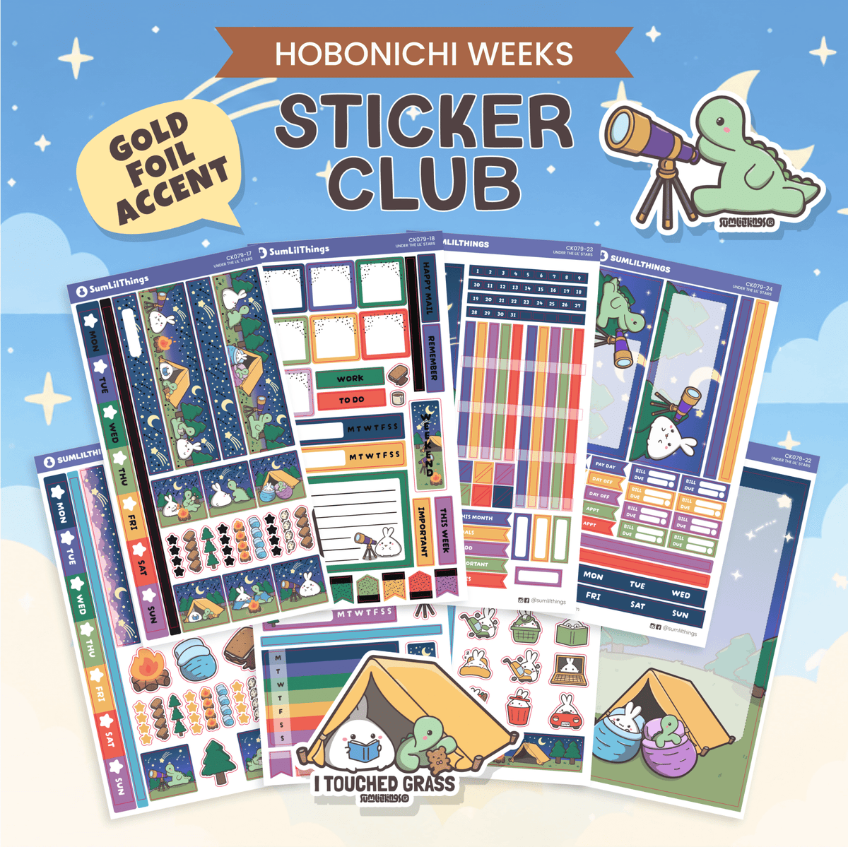 SLT Hobonichi WEEKS Sticker Subscription (Bi-Monthly Plan) - SumLilThings