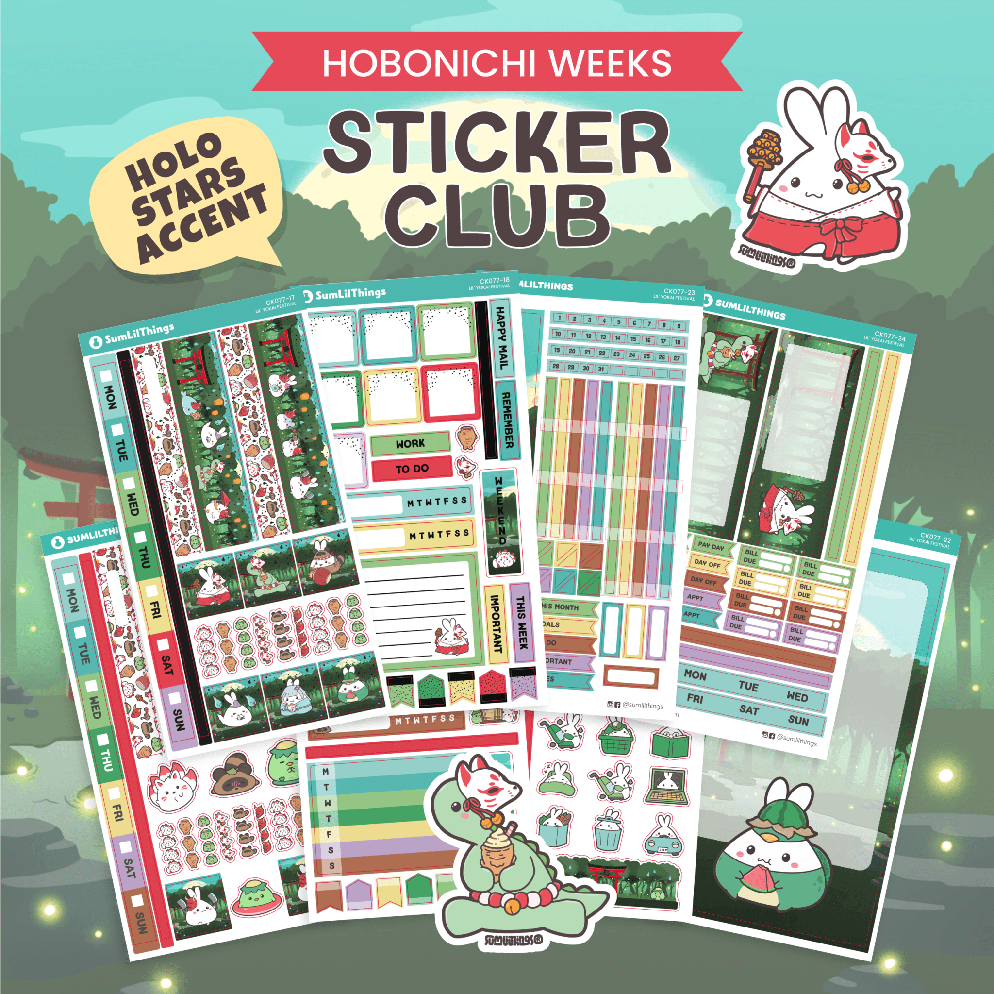 SLT Hobonichi WEEKS Sticker Subscription (Bi-Monthly Plan) - SumLilThings