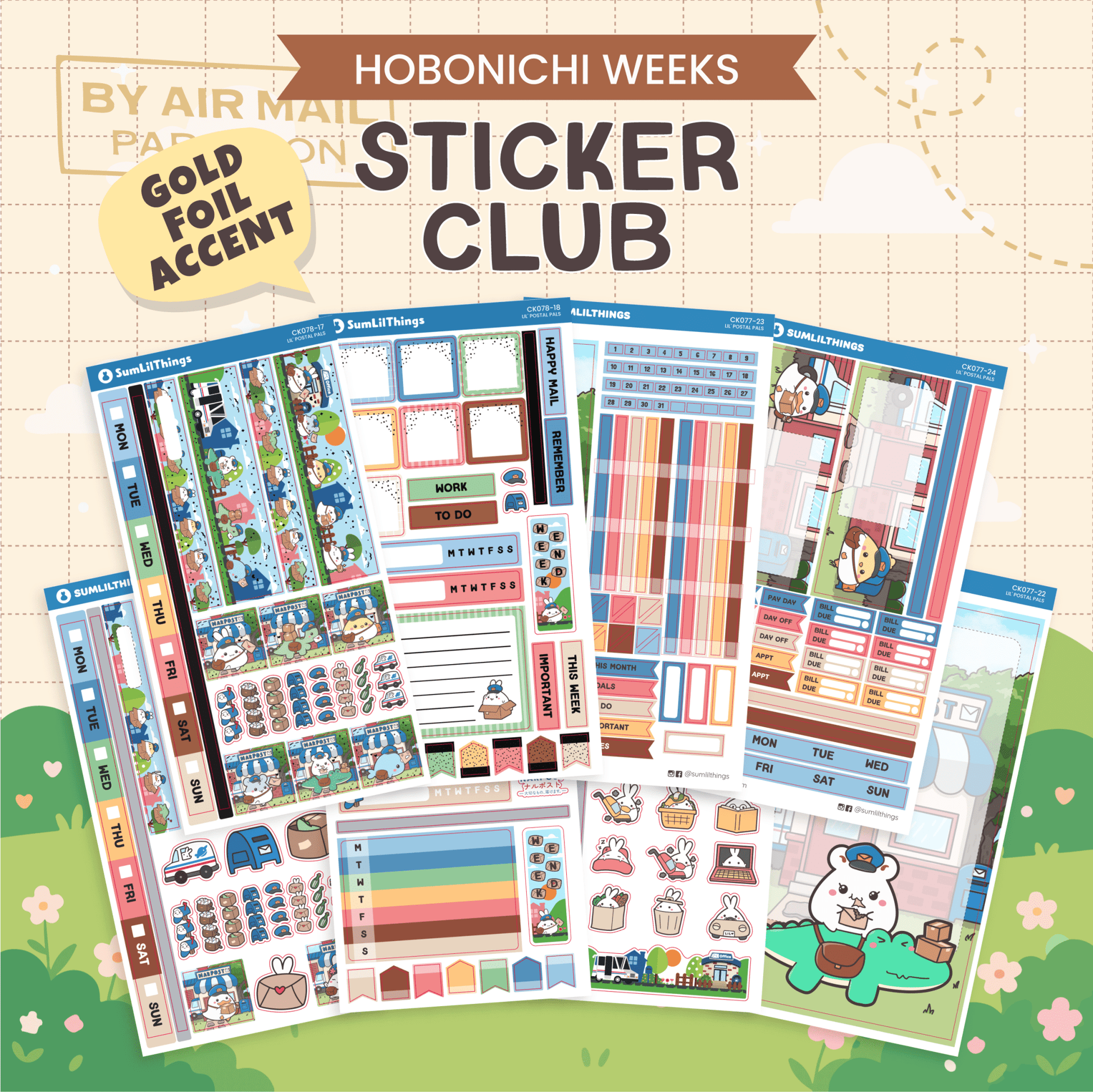 SLT Hobonichi WEEKS Sticker Subscription (Bi-Monthly Plan) - SumLilThings