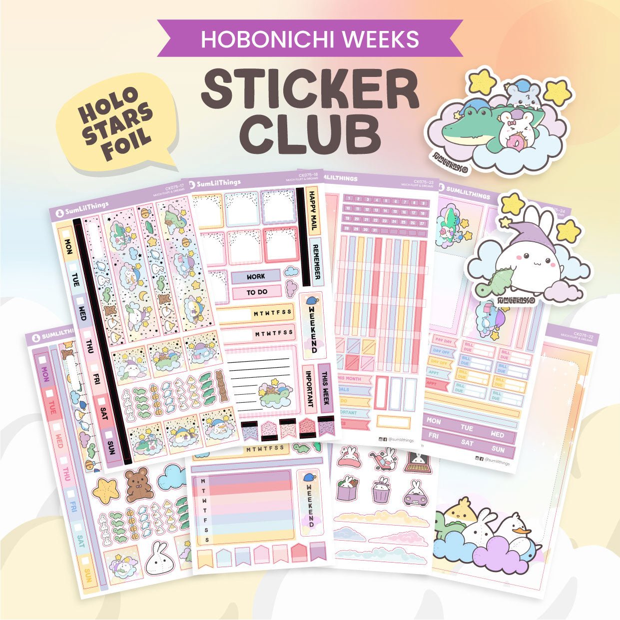 SLT Hobonichi WEEKS Sticker Subscription (Bi - Monthly Plan) - SumLilThings