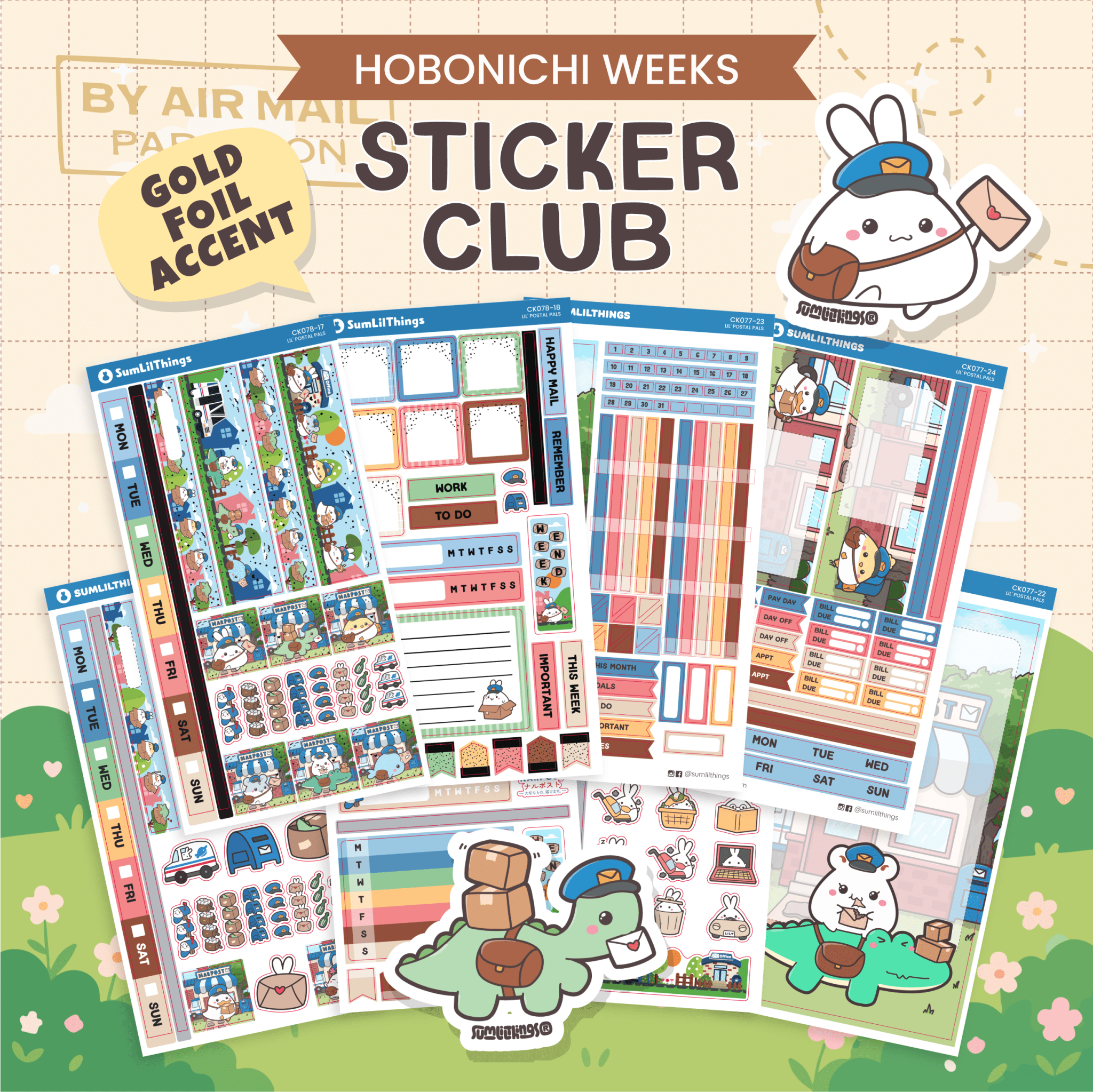 SLT Hobonichi WEEKS Sticker Subscription (Bi-Monthly Plan) - SumLilThings