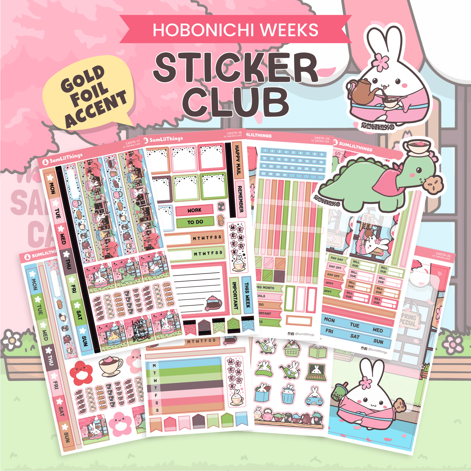 SLT Hobonichi WEEKS Sticker Subscription (Bi - Monthly Plan) - SumLilThings