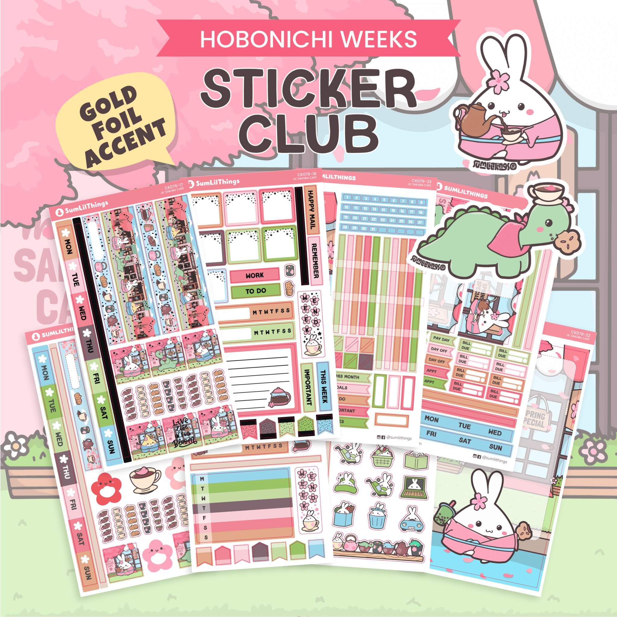 SLT Hobonichi WEEKS Sticker Subscription (Bi - Monthly Plan) - SumLilThings