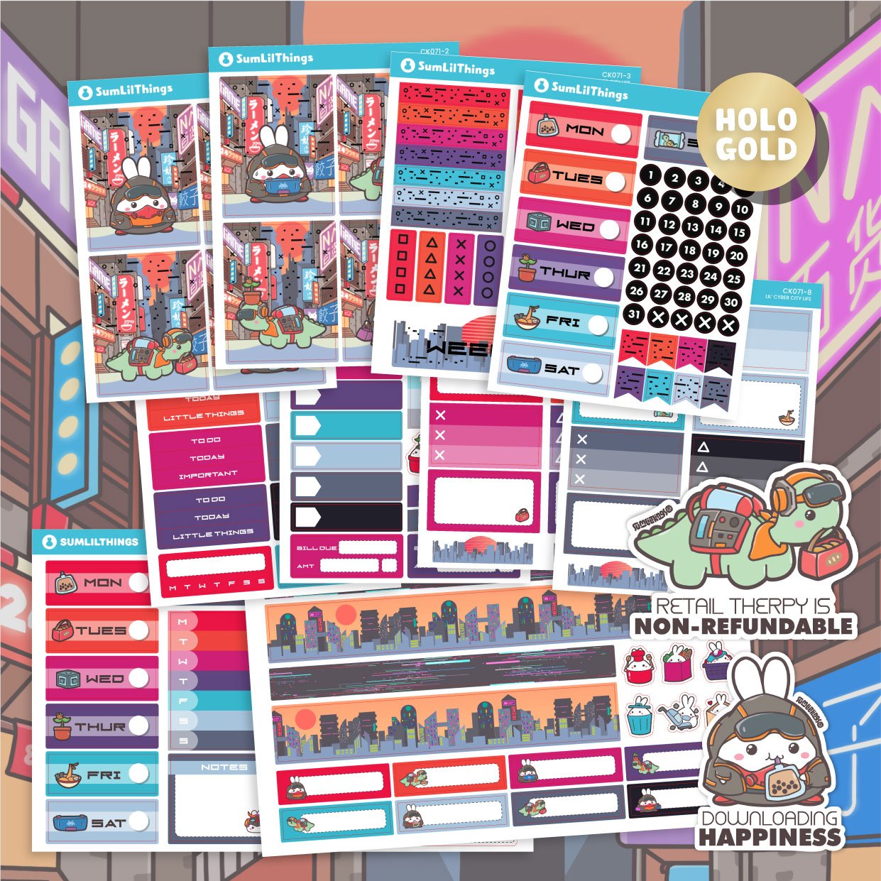 SLT Mini Vertical Sticker Subscription (3 - Month Plan) - SumLilThings