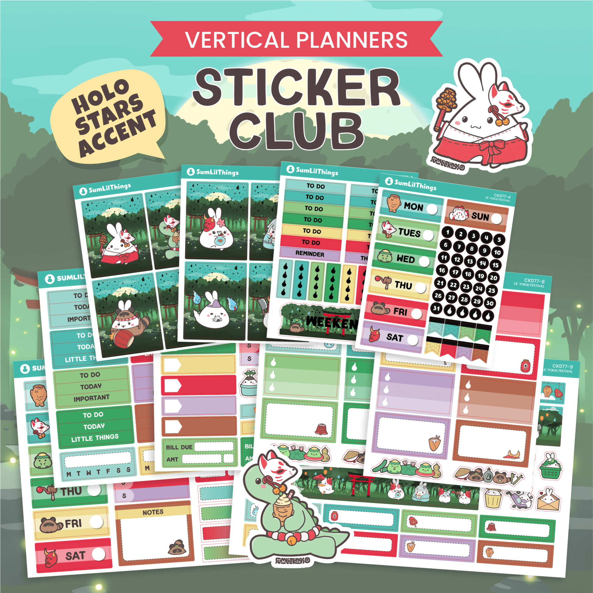 SLT Mini Vertical Sticker Subscription (Bi-Monthly Plan) - SumLilThings
