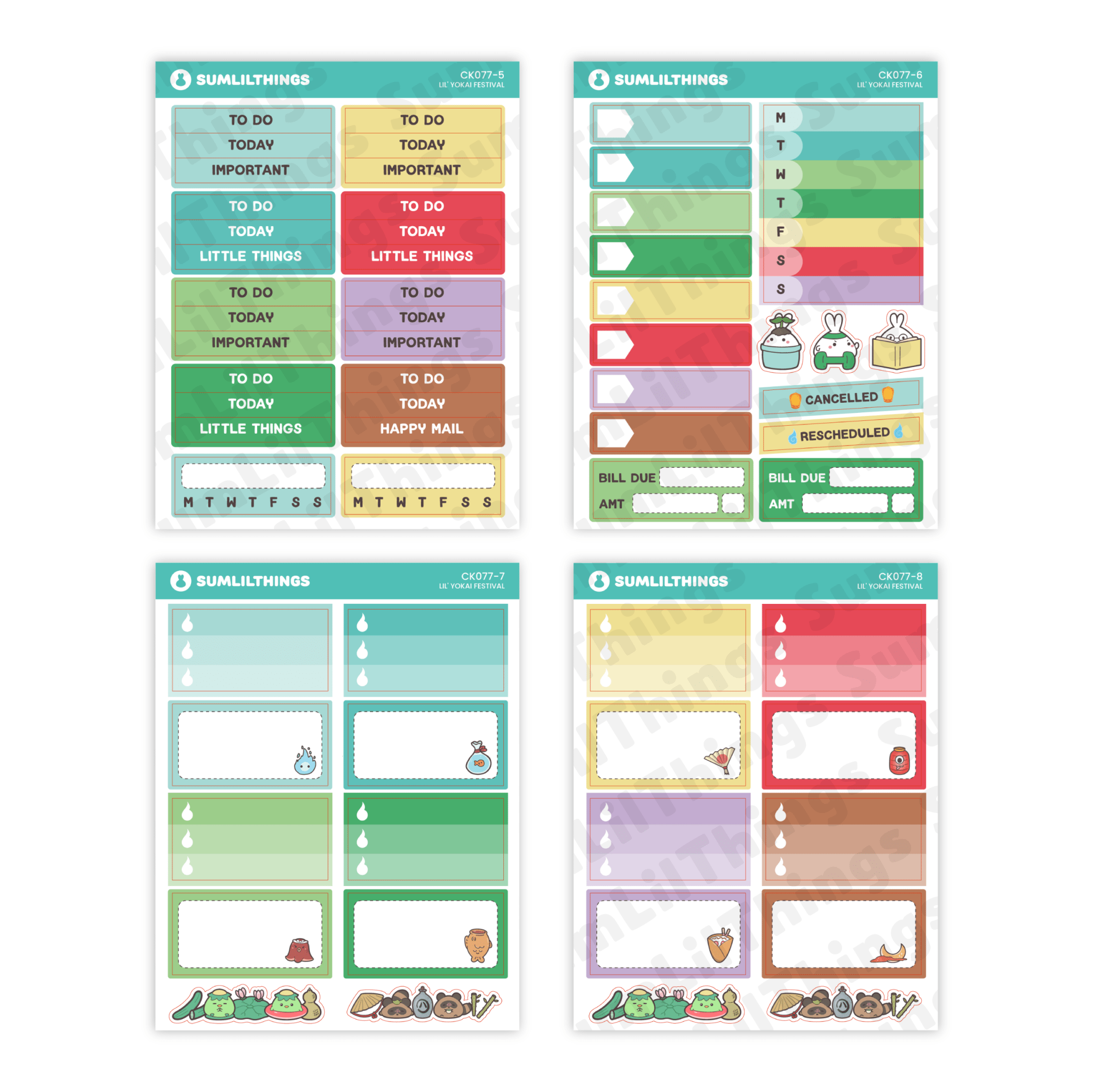 SLT Mini Vertical Sticker Subscription (Bi-Monthly Plan) - SumLilThings