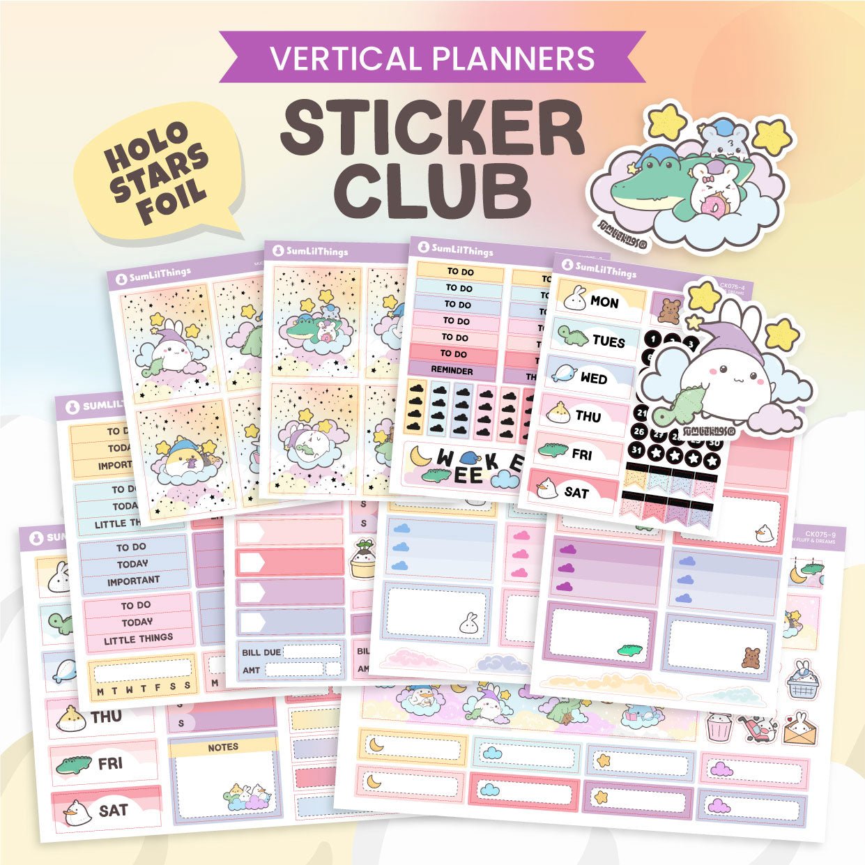 SLT Mini Vertical Sticker Subscription (Bi - Monthly Plan) - SumLilThings