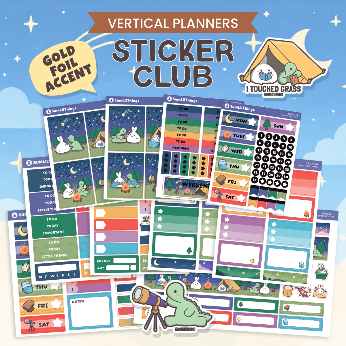 SLT Mini Vertical Sticker Subscription (Bi-Monthly Plan) - SumLilThings