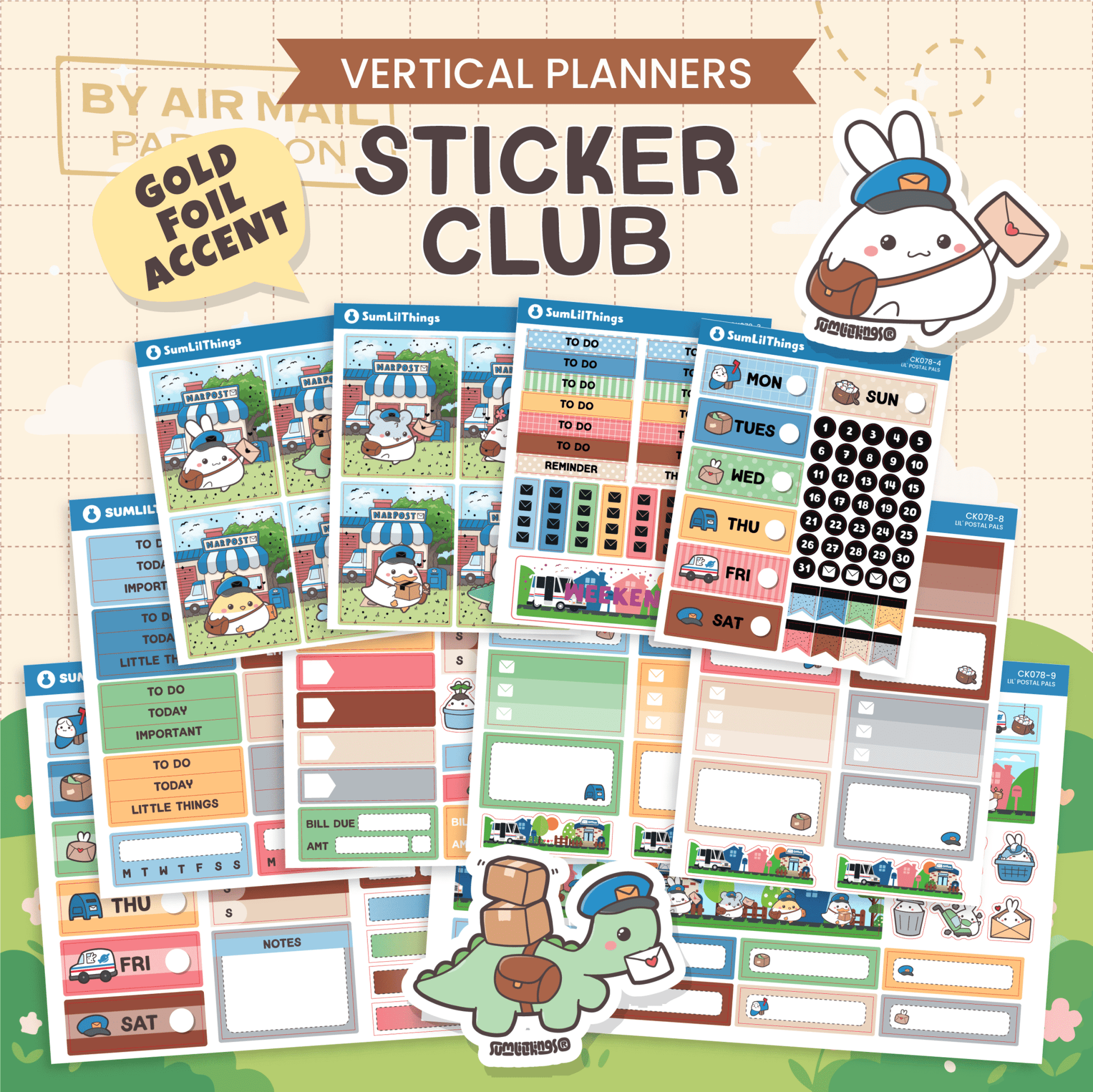 SLT Mini Vertical Sticker Subscription (Bi-Monthly Plan) - SumLilThings