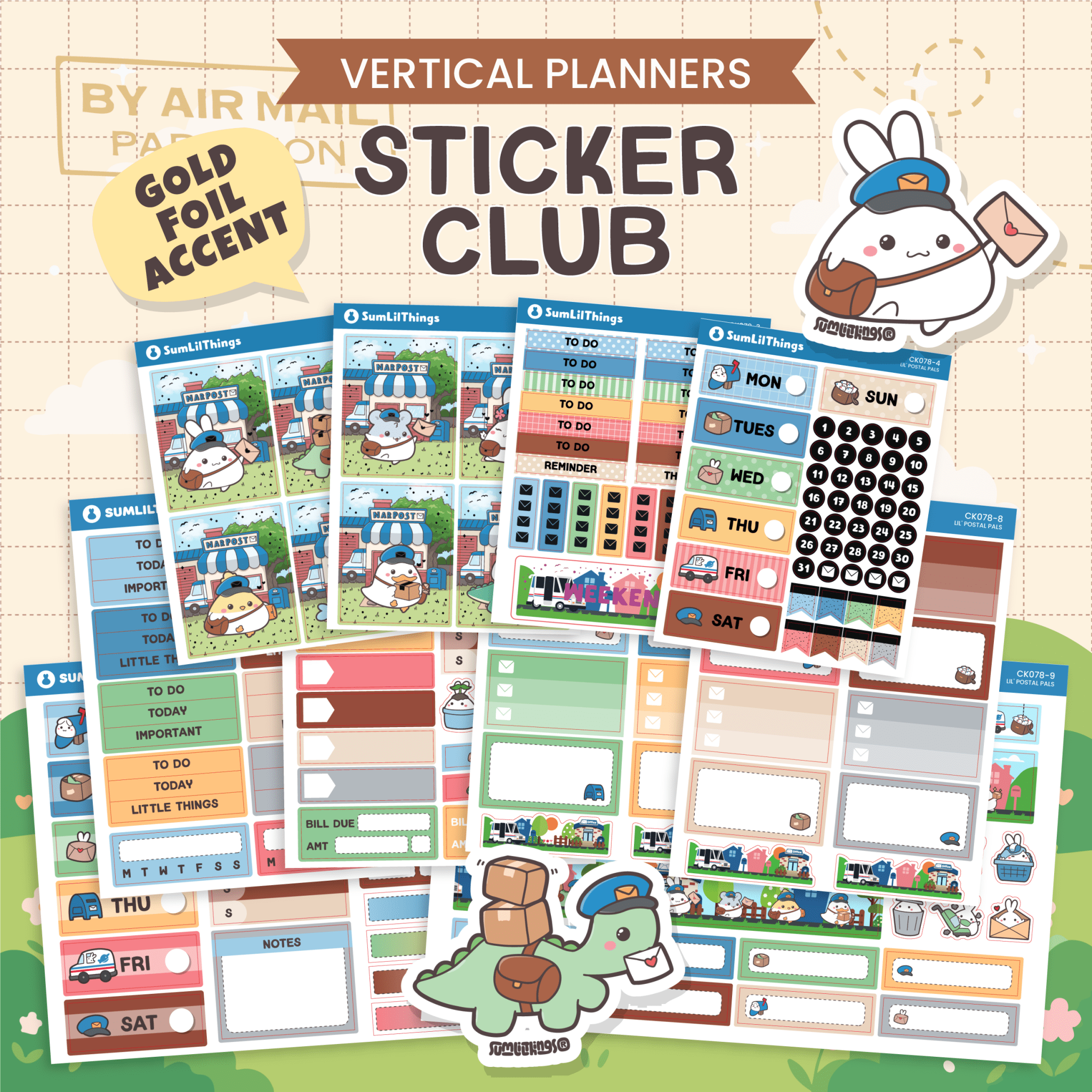 SLT Mini Vertical Sticker Subscription (Bi-Monthly Plan) - SumLilThings