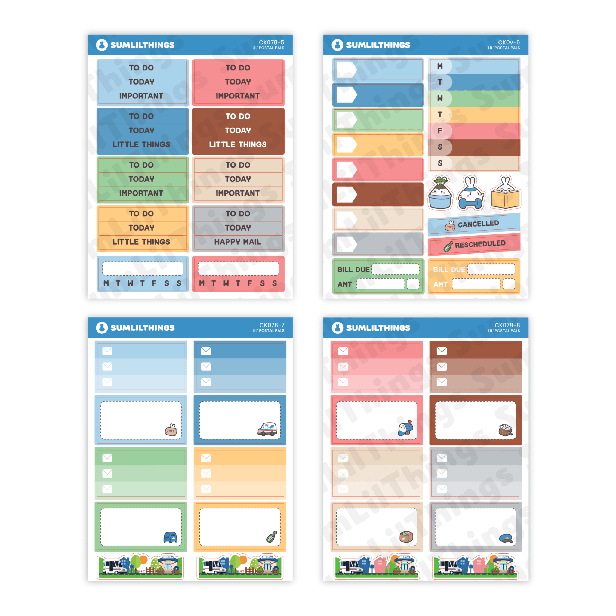SLT Mini Vertical Sticker Subscription (Bi-Monthly Plan) - SumLilThings