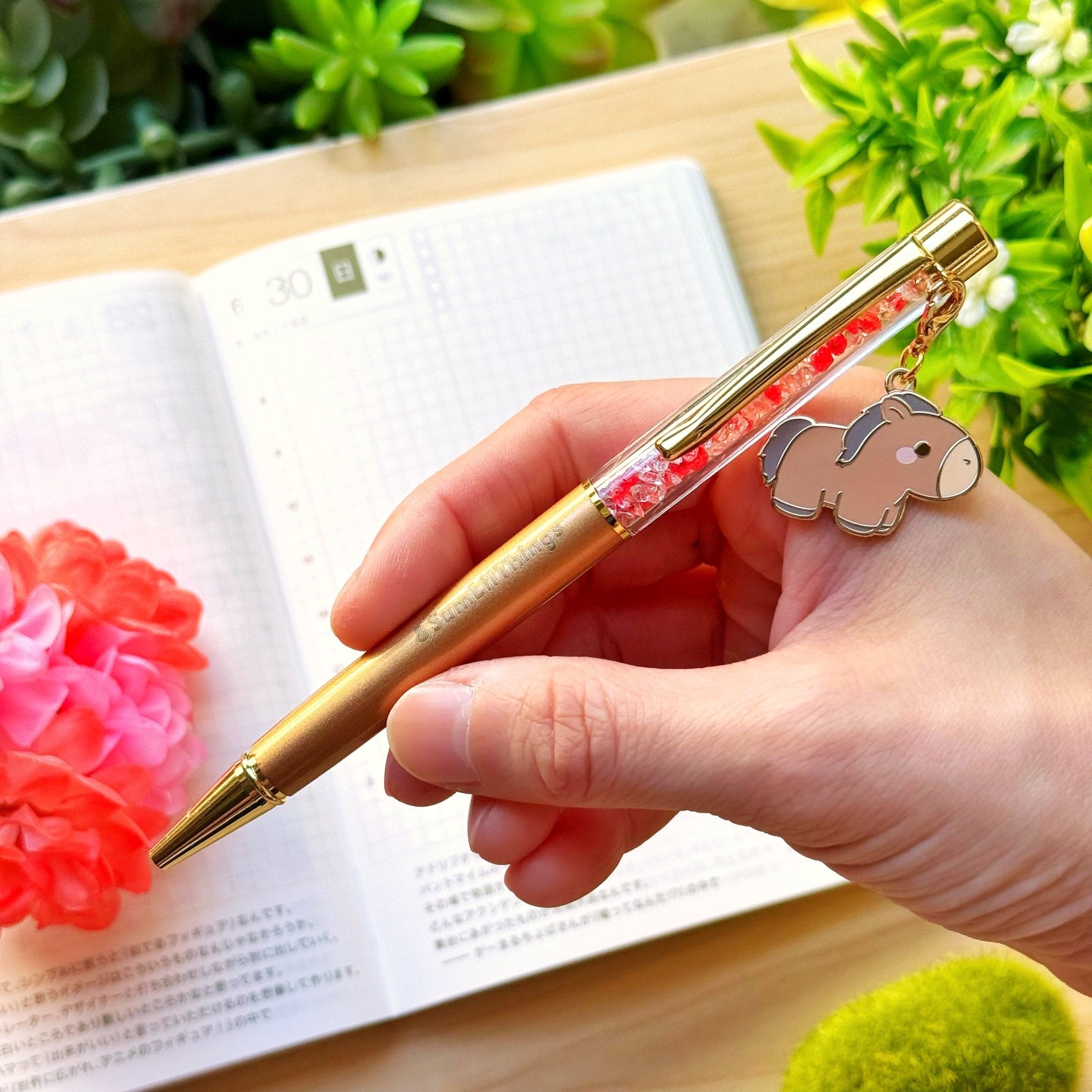 Stardust Writing Pen - Lil' Horse (0.5mm Black Ballpoint Ink) - SumLilThings