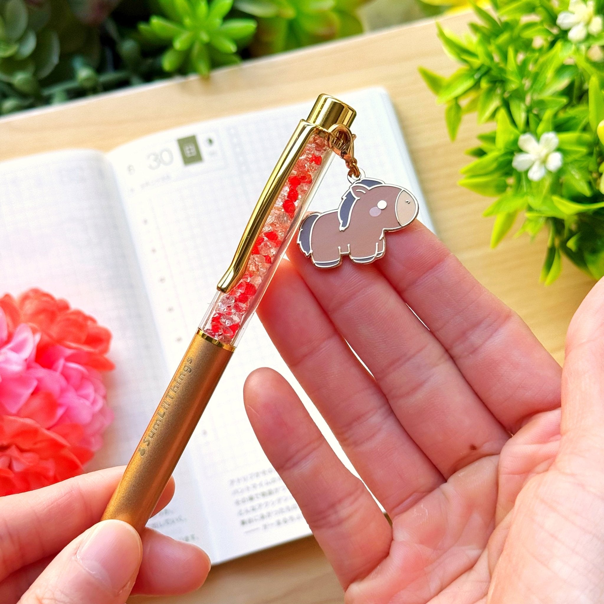 Stardust Writing Pen - Lil' Horse (0.5mm Black Ballpoint Ink) - SumLilThings