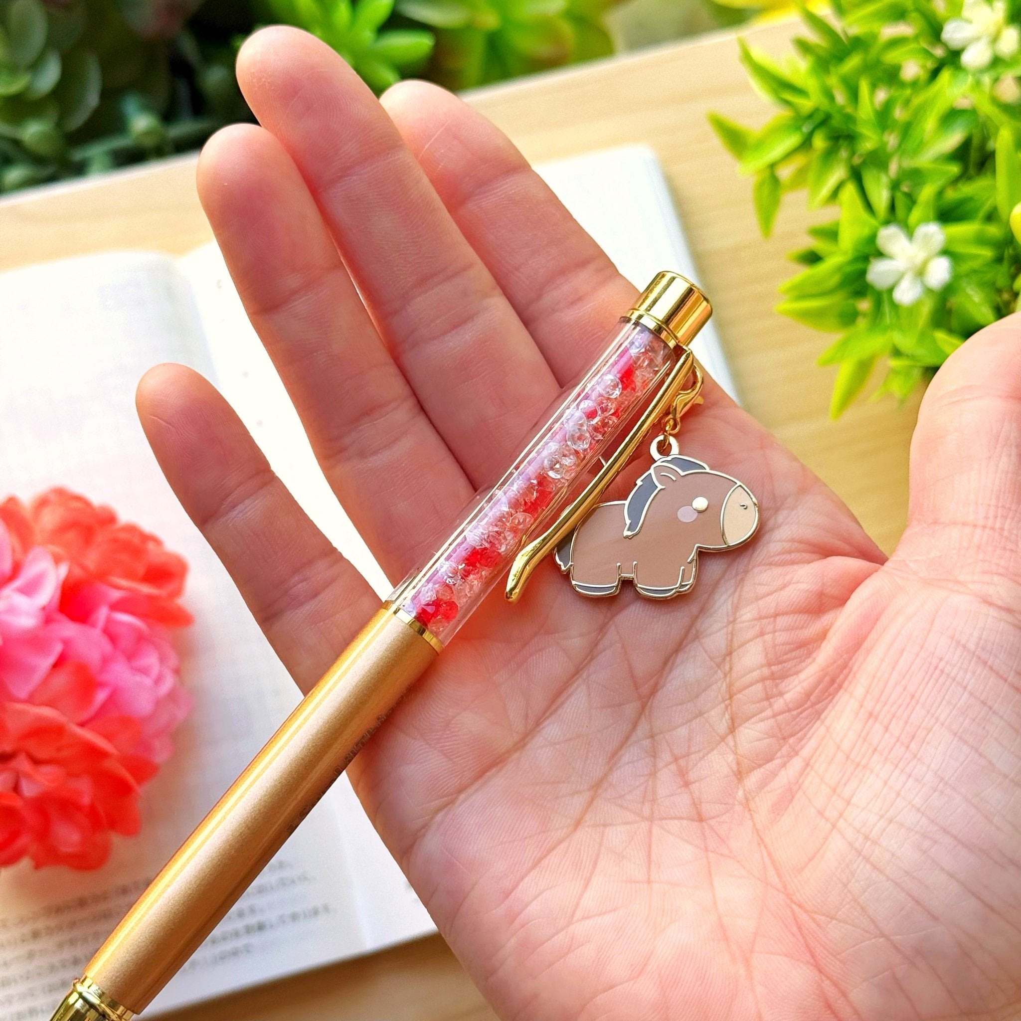 Stardust Writing Pen - Lil' Horse (0.5mm Black Ballpoint Ink) - SumLilThings