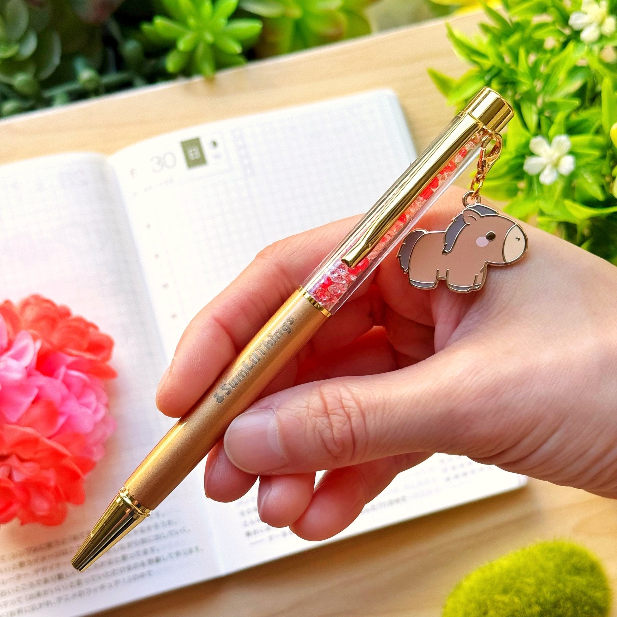 Stardust Writing Pen - Lil' Horse (0.5mm Black Ballpoint Ink) - SumLilThings