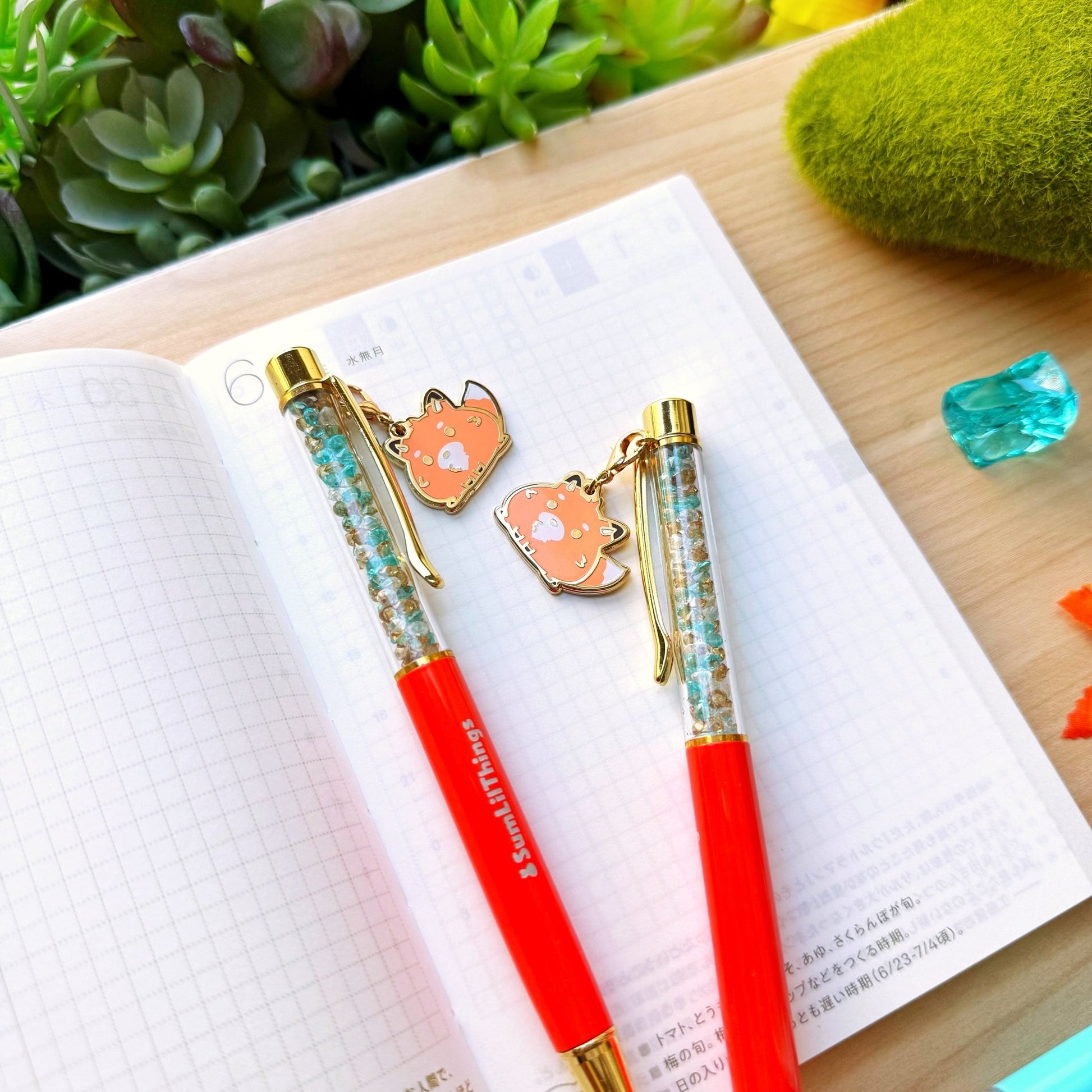 Stardust Writing Pen - Lil' Kitsune (0.5mm Black Gel Ink) - SumLilThings