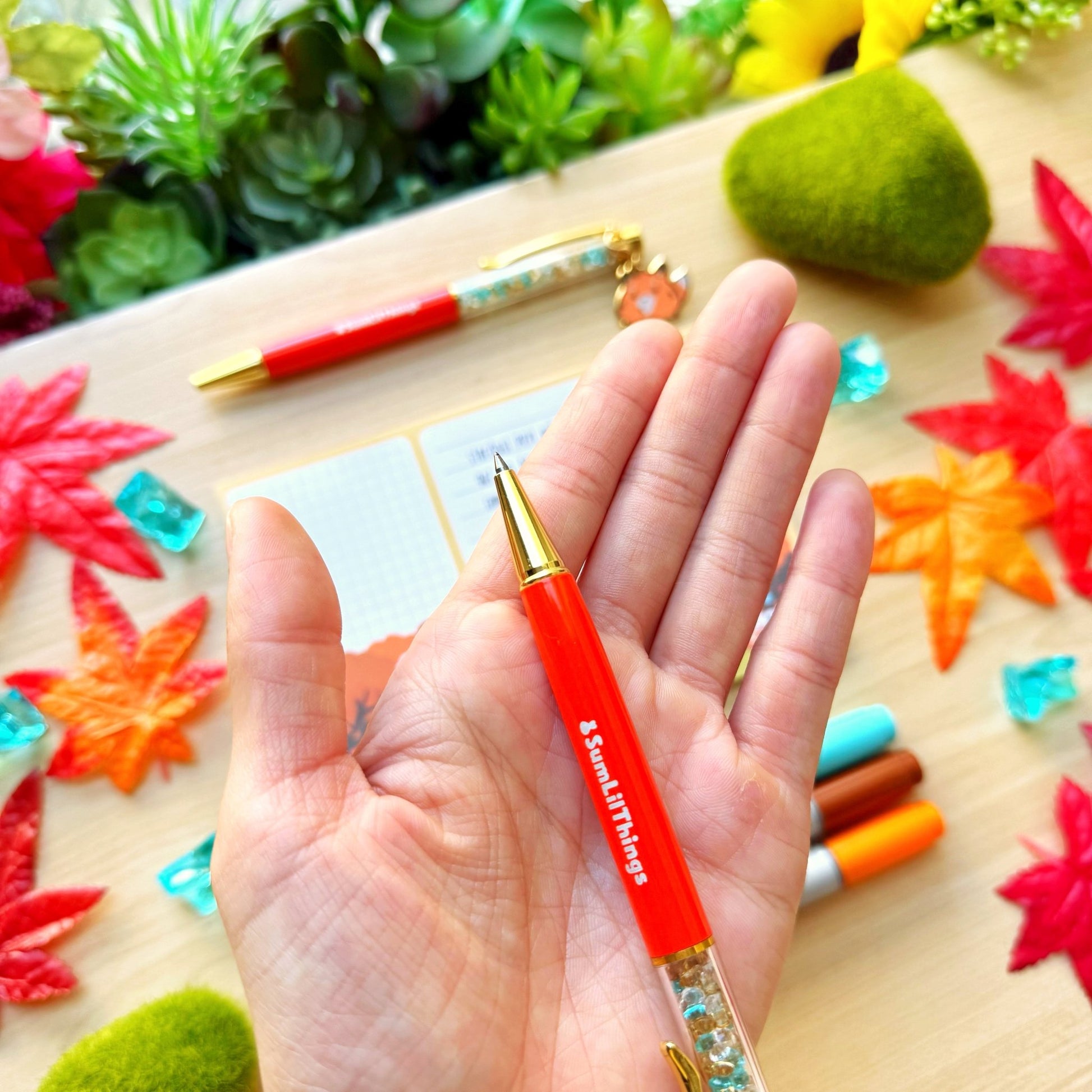 Stardust Writing Pen - Lil' Kitsune (0.5mm Black Gel Ink) - SumLilThings