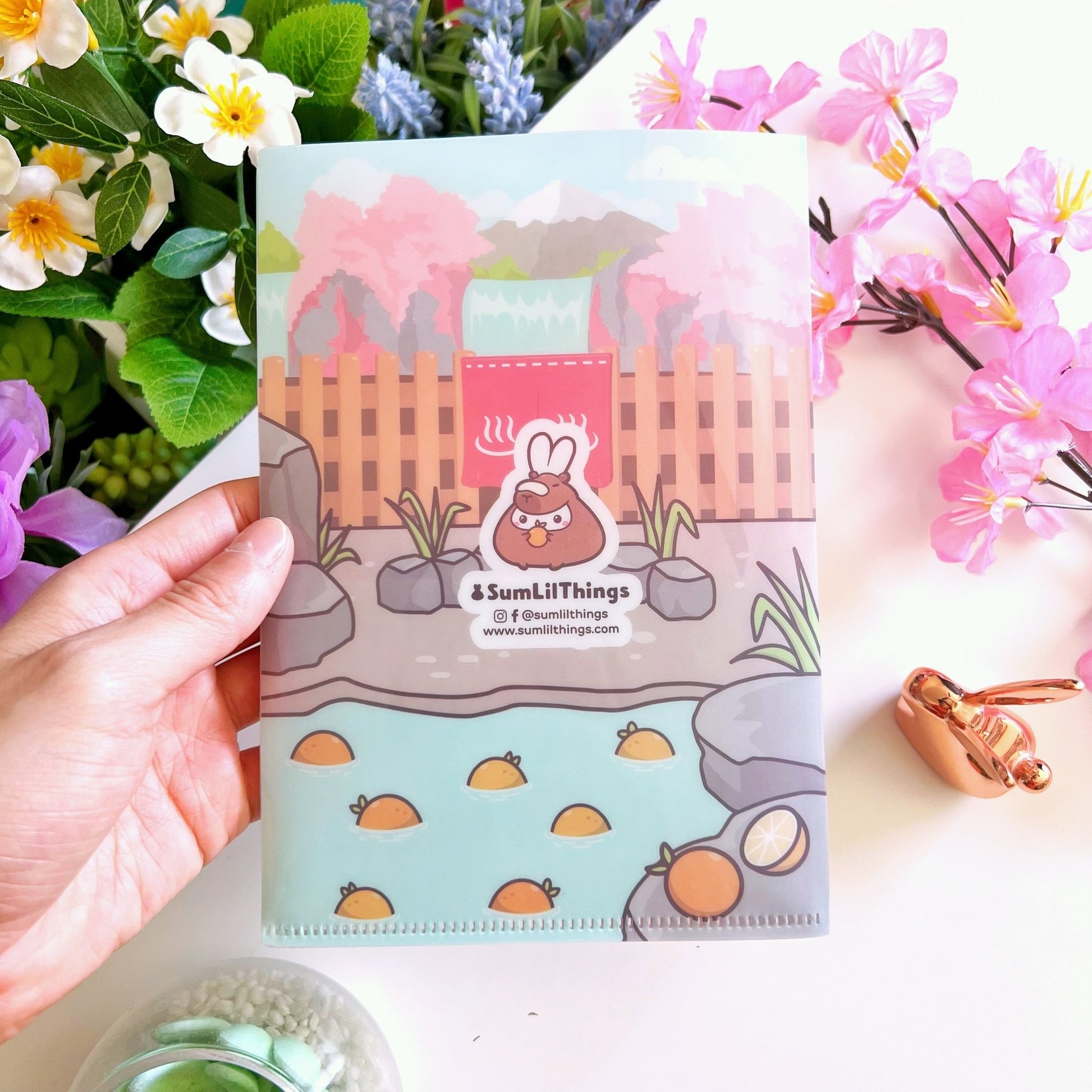 Sticker Folder - Be Capy & Chill (B6 Size) - SumLilThings