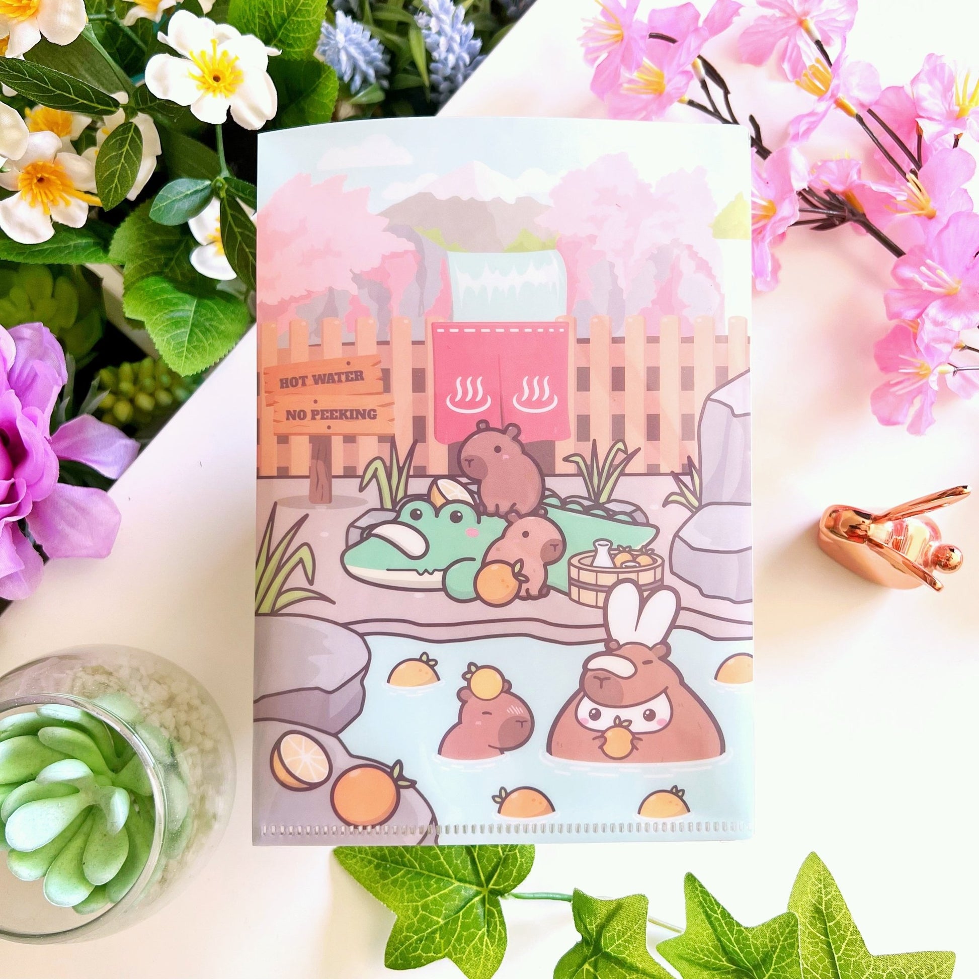 Sticker Folder - Be Capy & Chill (B6 Size) - SumLilThings