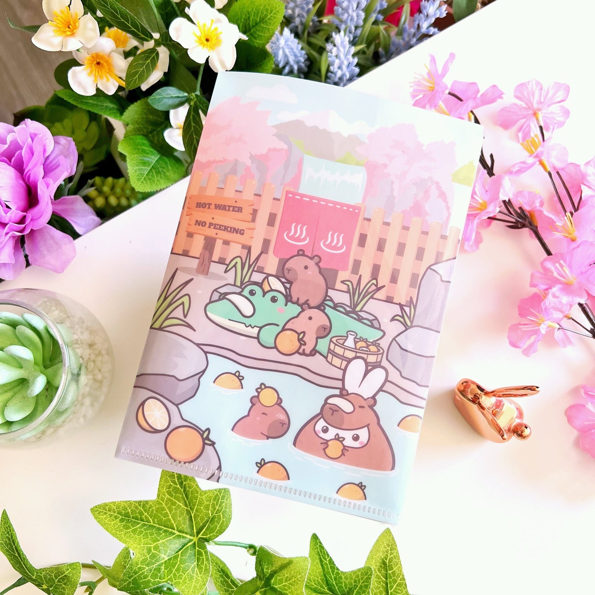 Sticker Folder - Be Capy & Chill (B6 Size) - SumLilThings