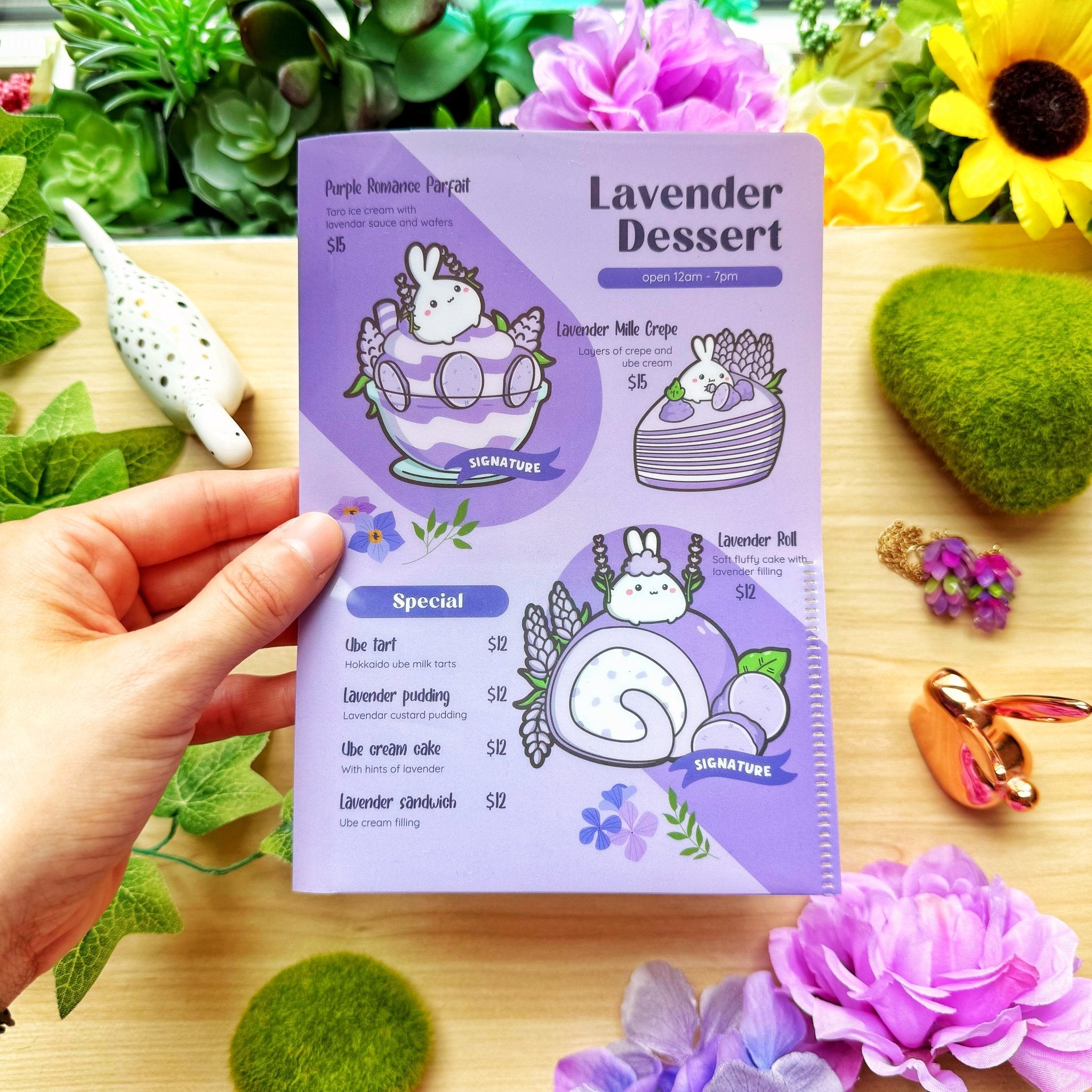 Sticker Folder - Lavender Dessert (B6 Size) - SumLilThings