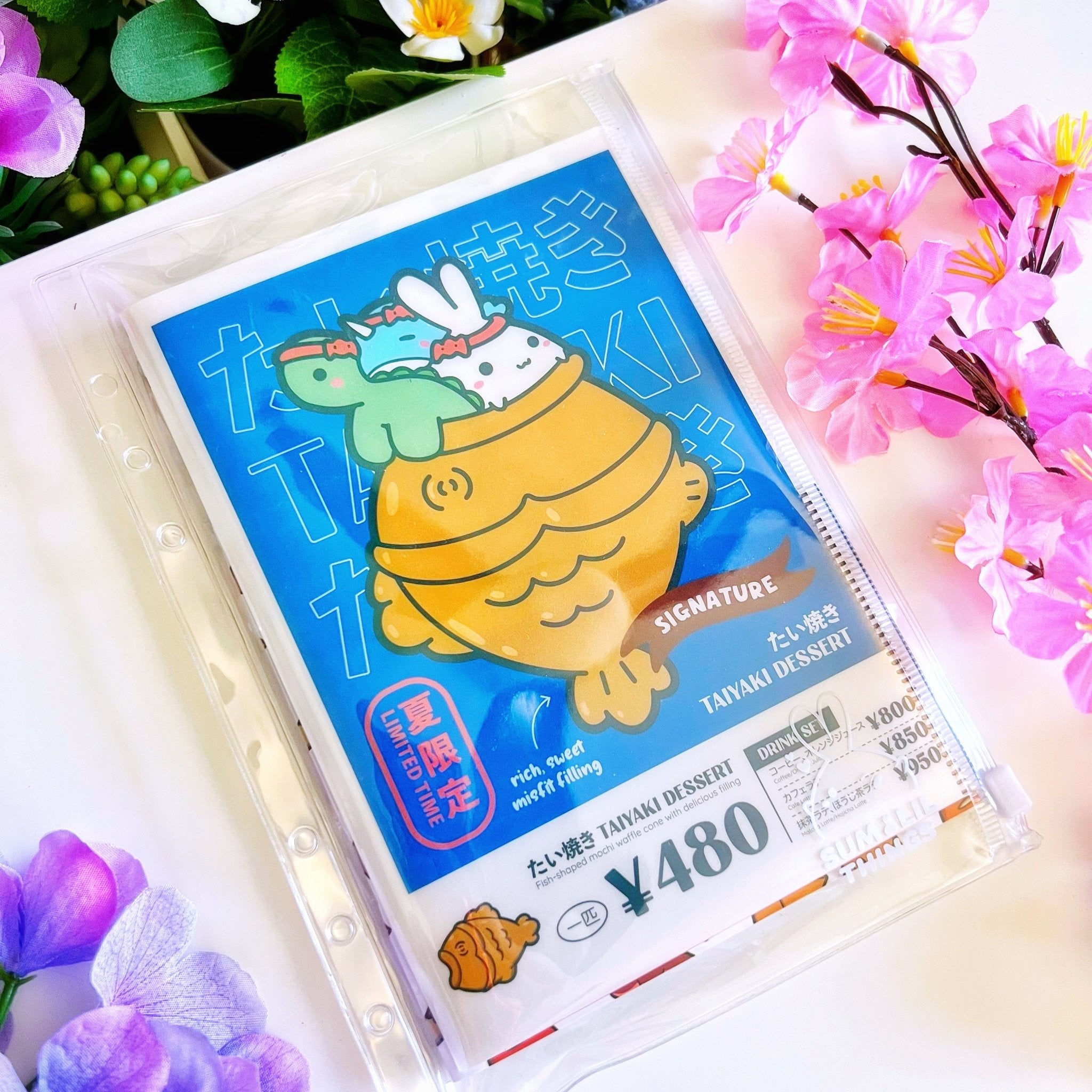 Sticker Folder - Taiyaki Dessert (B6 Size) - SumLilThings