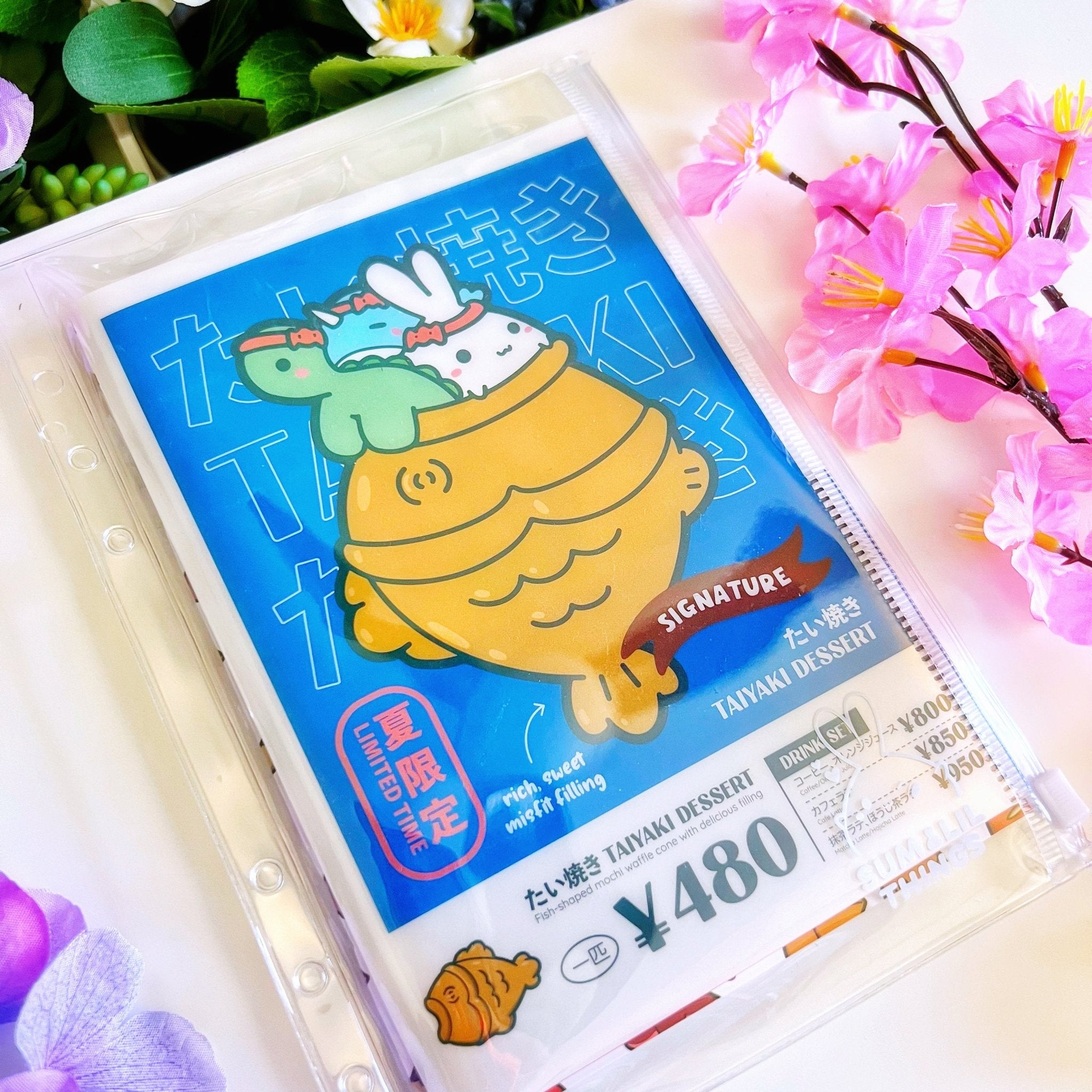 Sticker Folder - Taiyaki Dessert (B6 Size) - SumLilThings