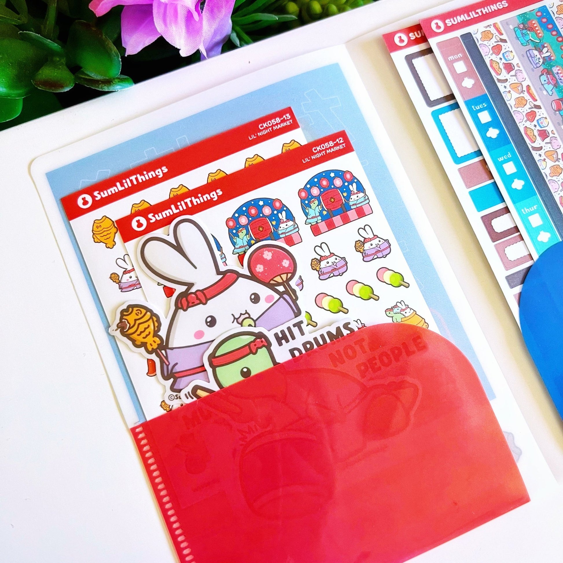 Sticker Folder - Taiyaki Dessert (B6 Size) - SumLilThings