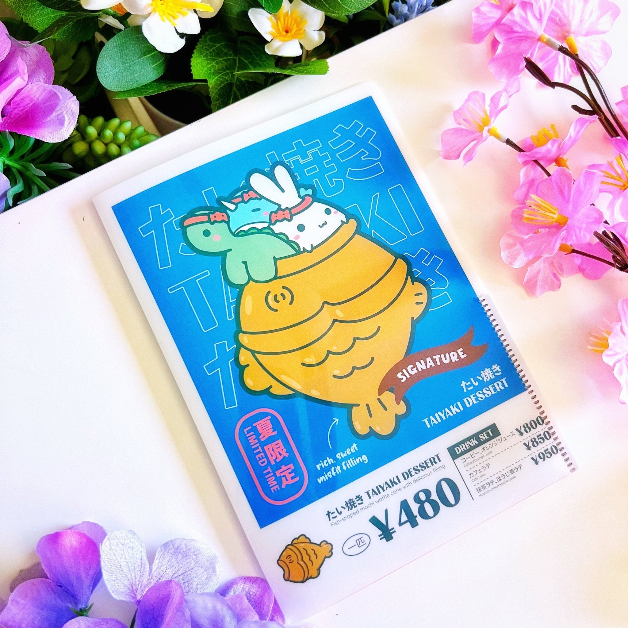 Sticker Folder - Taiyaki Dessert (B6 Size) - SumLilThings
