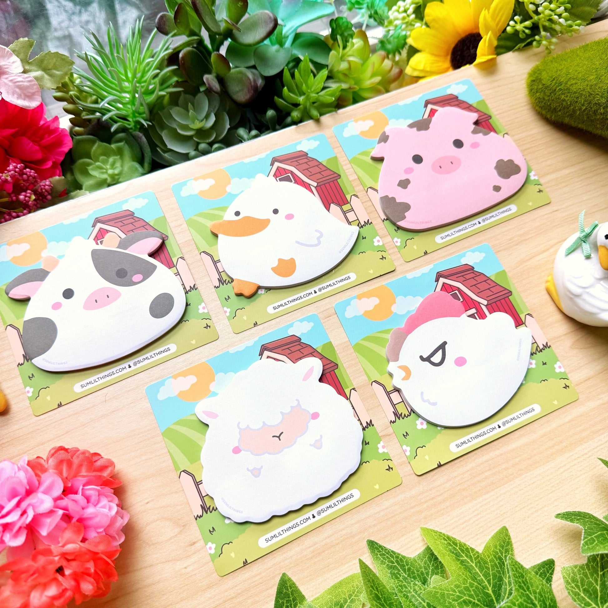 Sticky Note - Lil' Pasture Pals (Set of 5) - SumLilThings