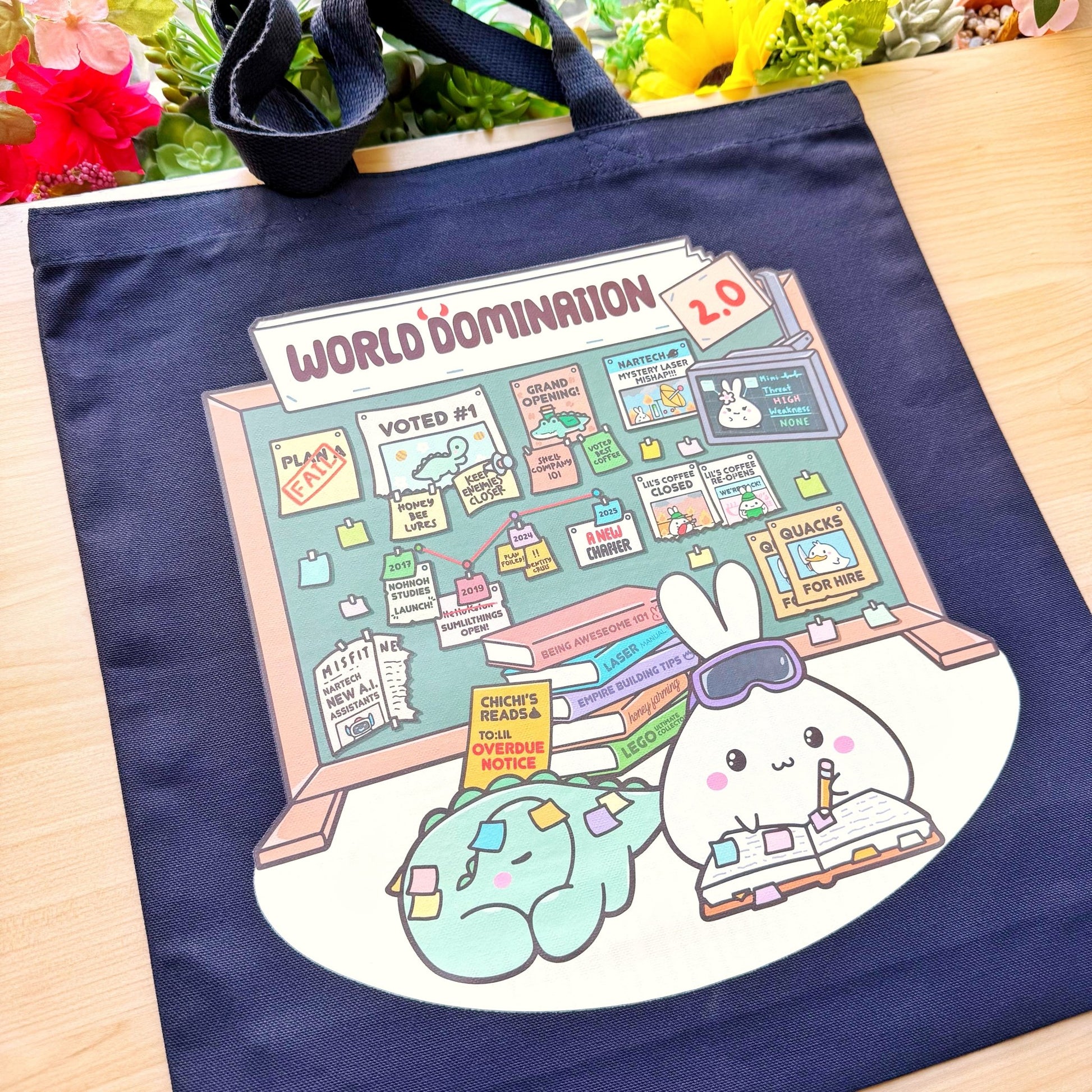 Tote Bag - World Domination 2.0 (3 Colors Available) - SumLilThings