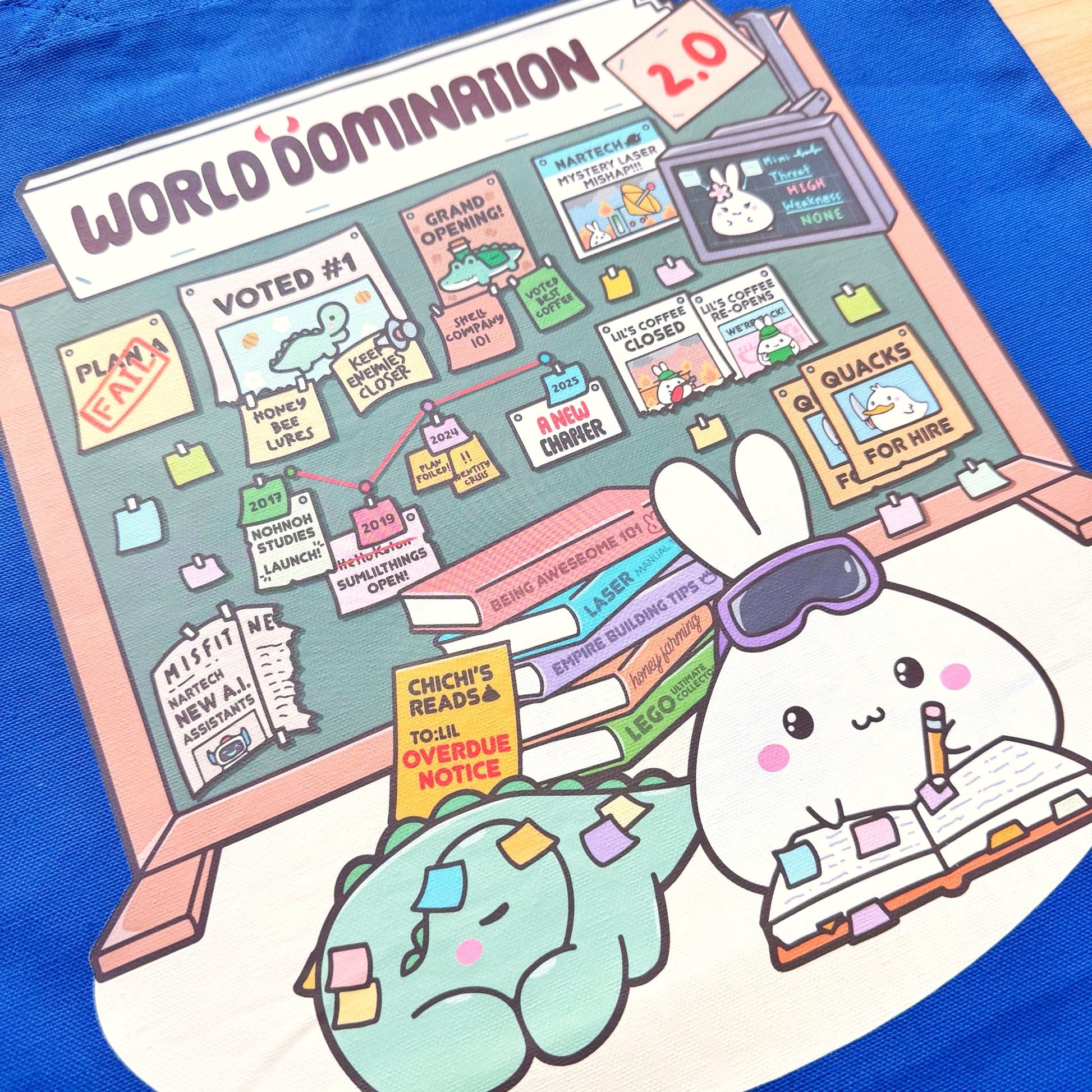 Tote Bag - World Domination 2.0 (3 Colors Available) - SumLilThings