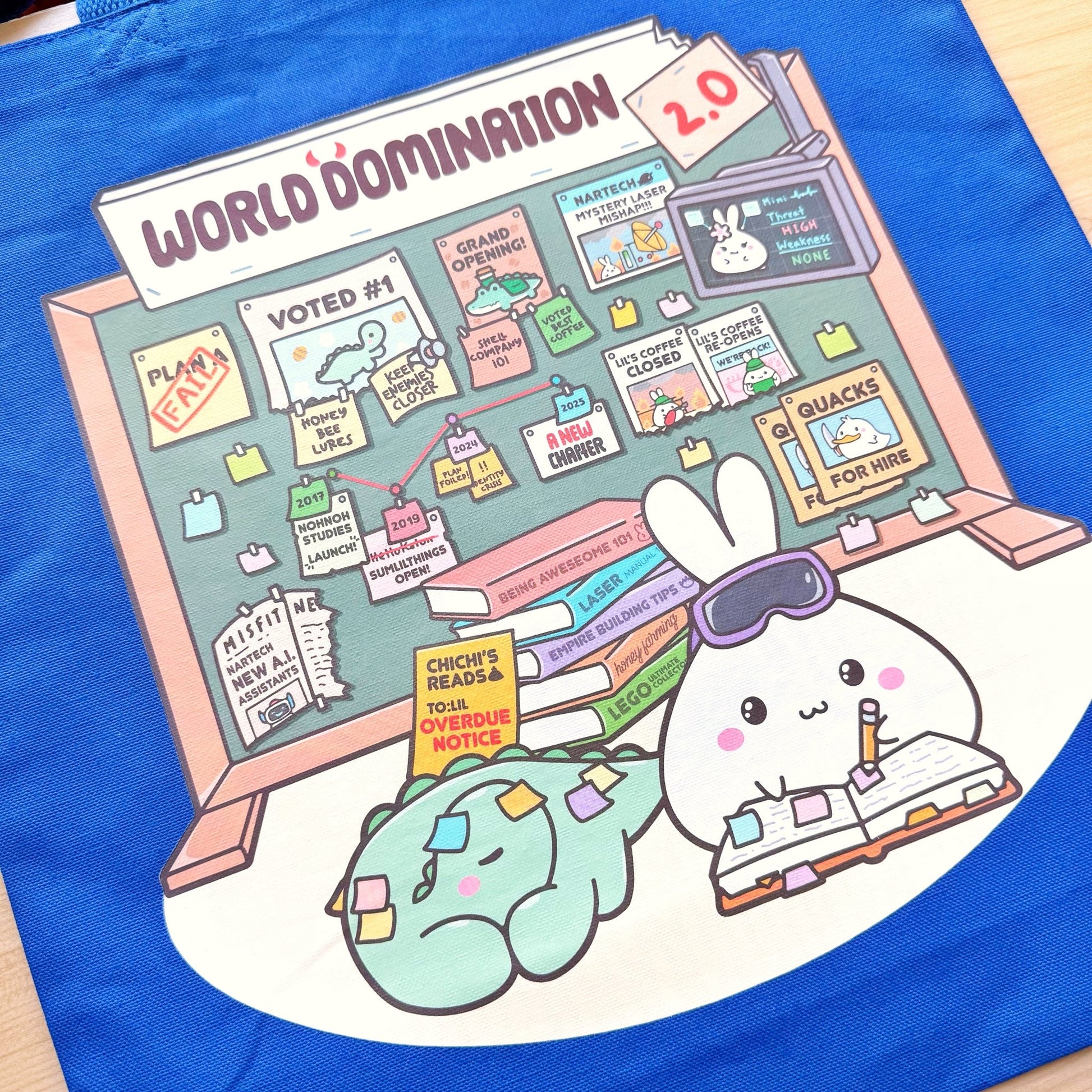 Tote Bag - World Domination 2.0 (3 Colors Available) - SumLilThings