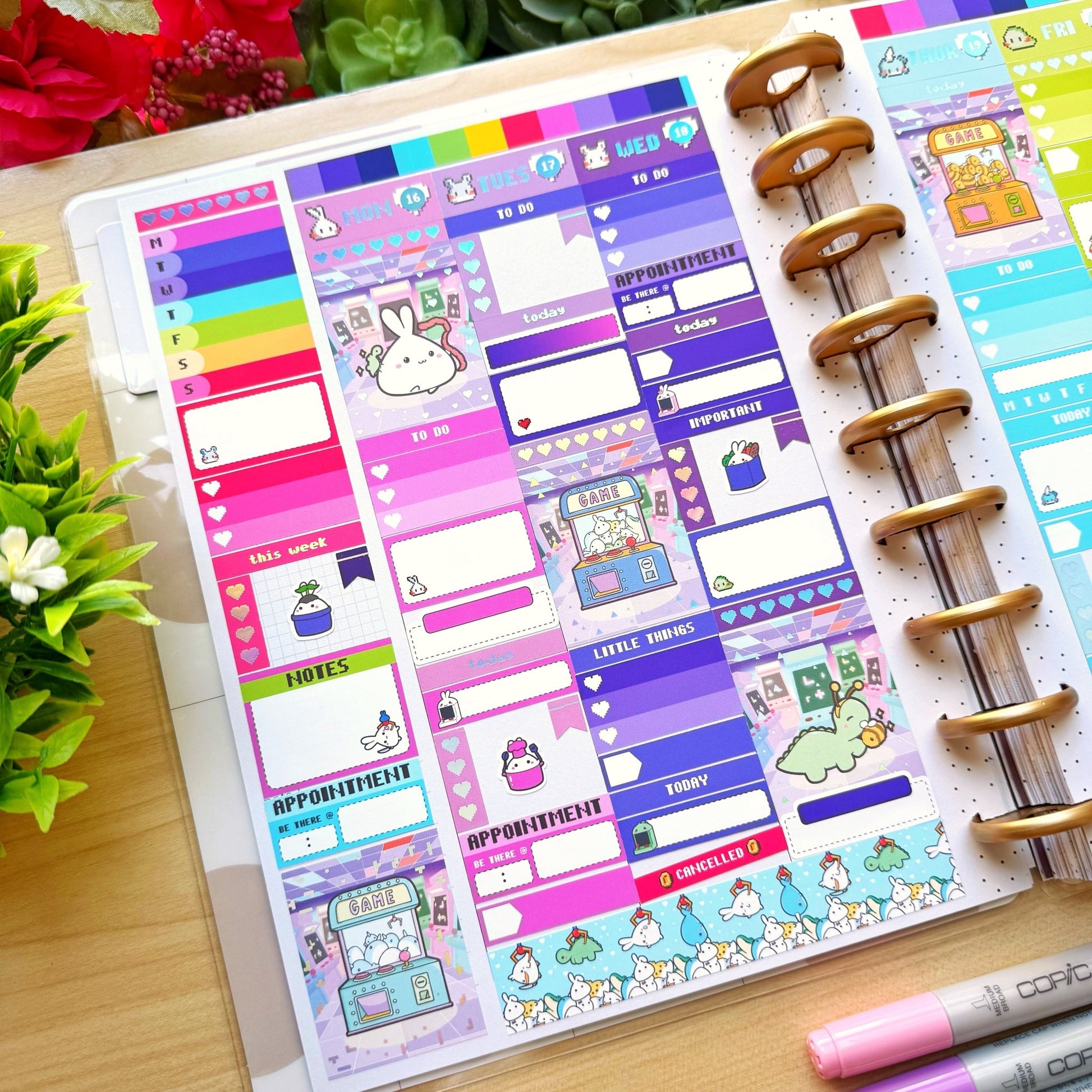 Vertical Kit - Lil' Arcade Time (10 Pages) - Holo Foil - SumLilThings