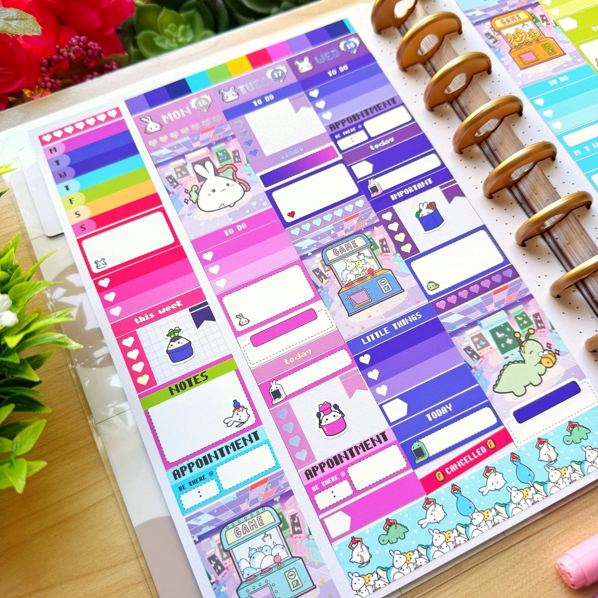 Vertical Kit - Lil' Arcade Time (10 Pages) - Holo Foil - SumLilThings