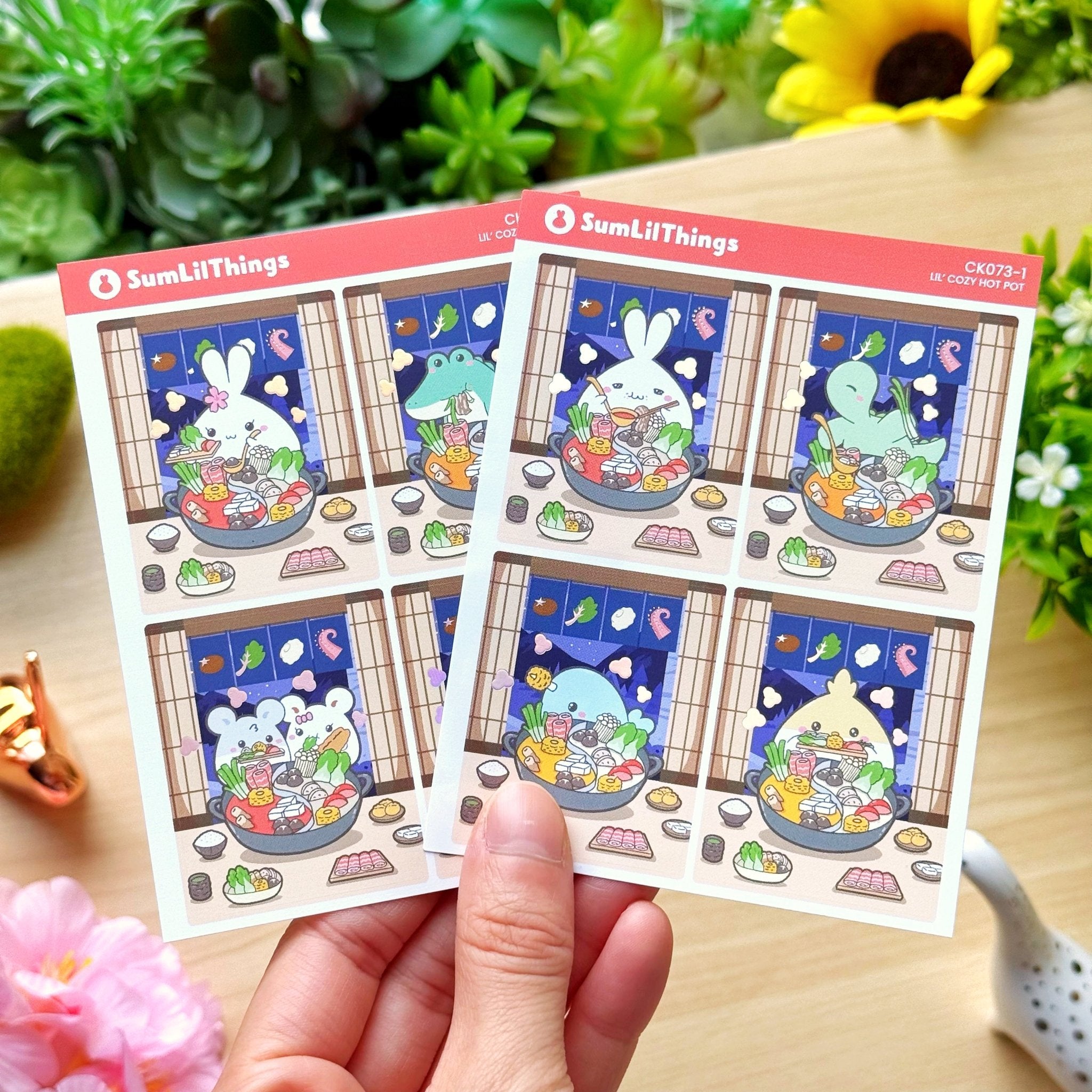Vertical Kit - Lil' Cozy Hot Pot (10 Pages) - Holo Foil - SumLilThings