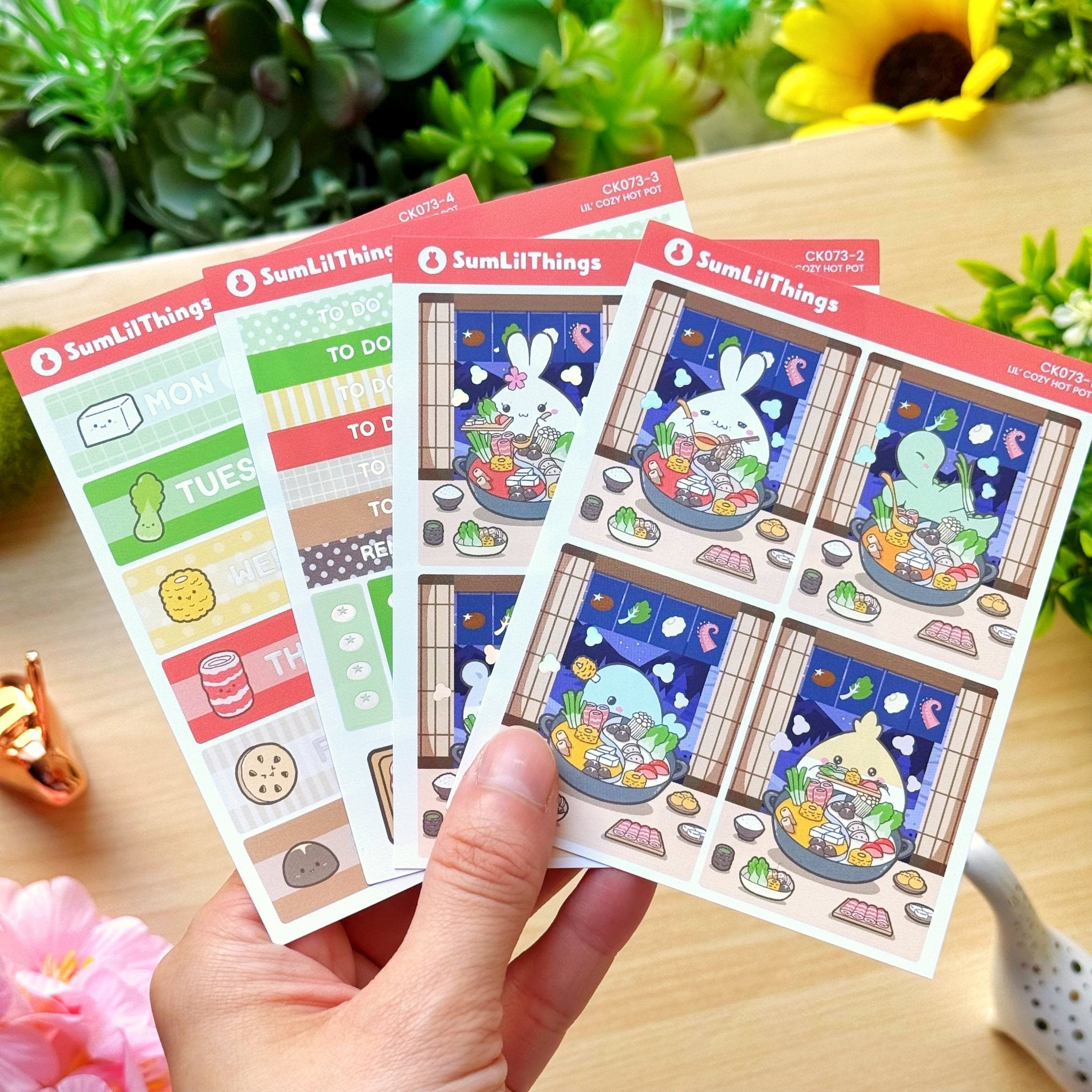 Vertical Kit - Lil' Cozy Hot Pot (10 Pages) - Holo Foil - SumLilThings