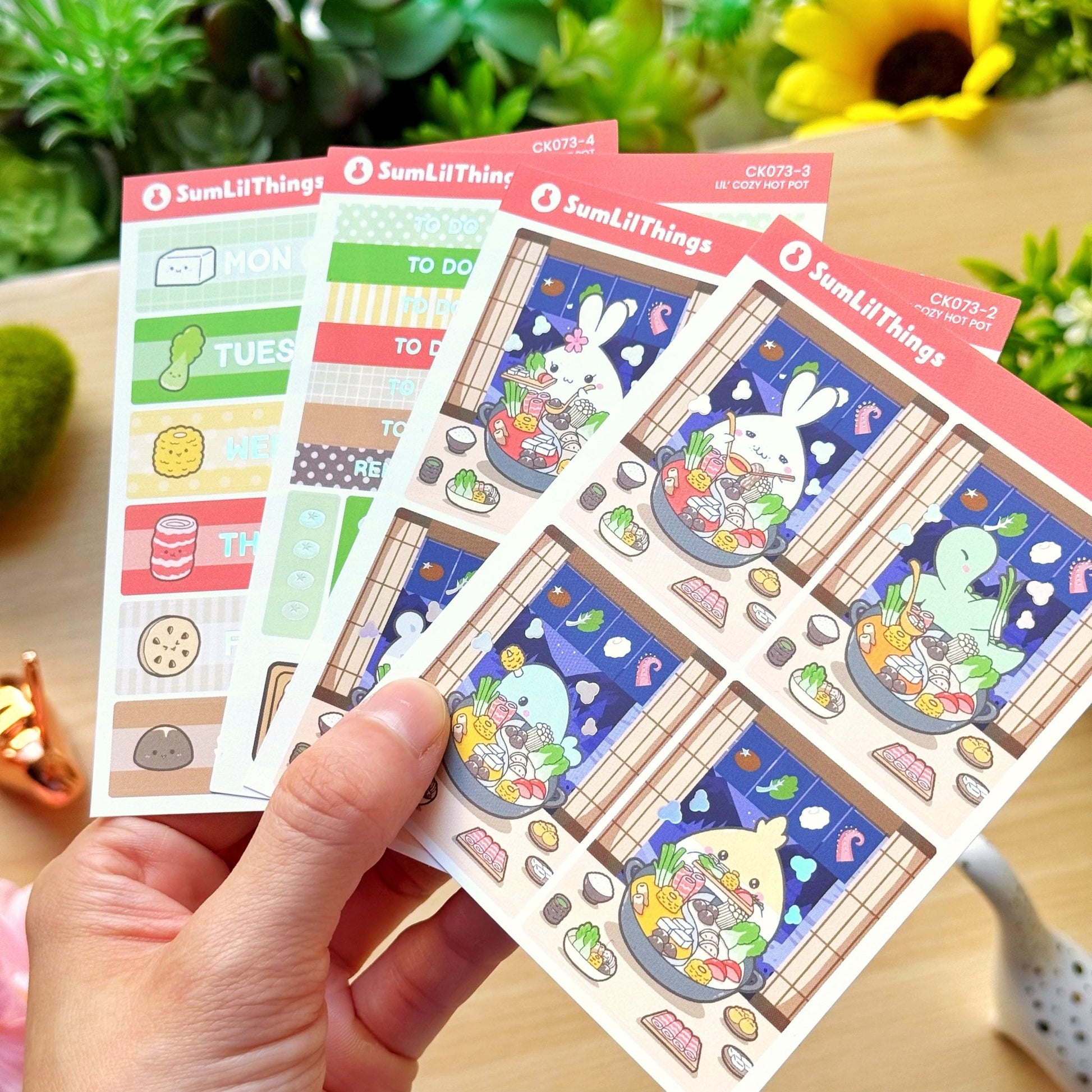 Vertical Kit - Lil' Cozy Hot Pot (10 Pages) - Holo Foil - SumLilThings